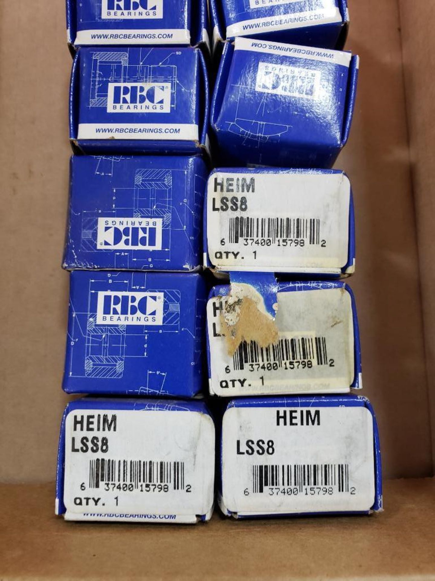 Qty 10 - RBC bearing model LSS8. New in boxes. - Image 2 of 2