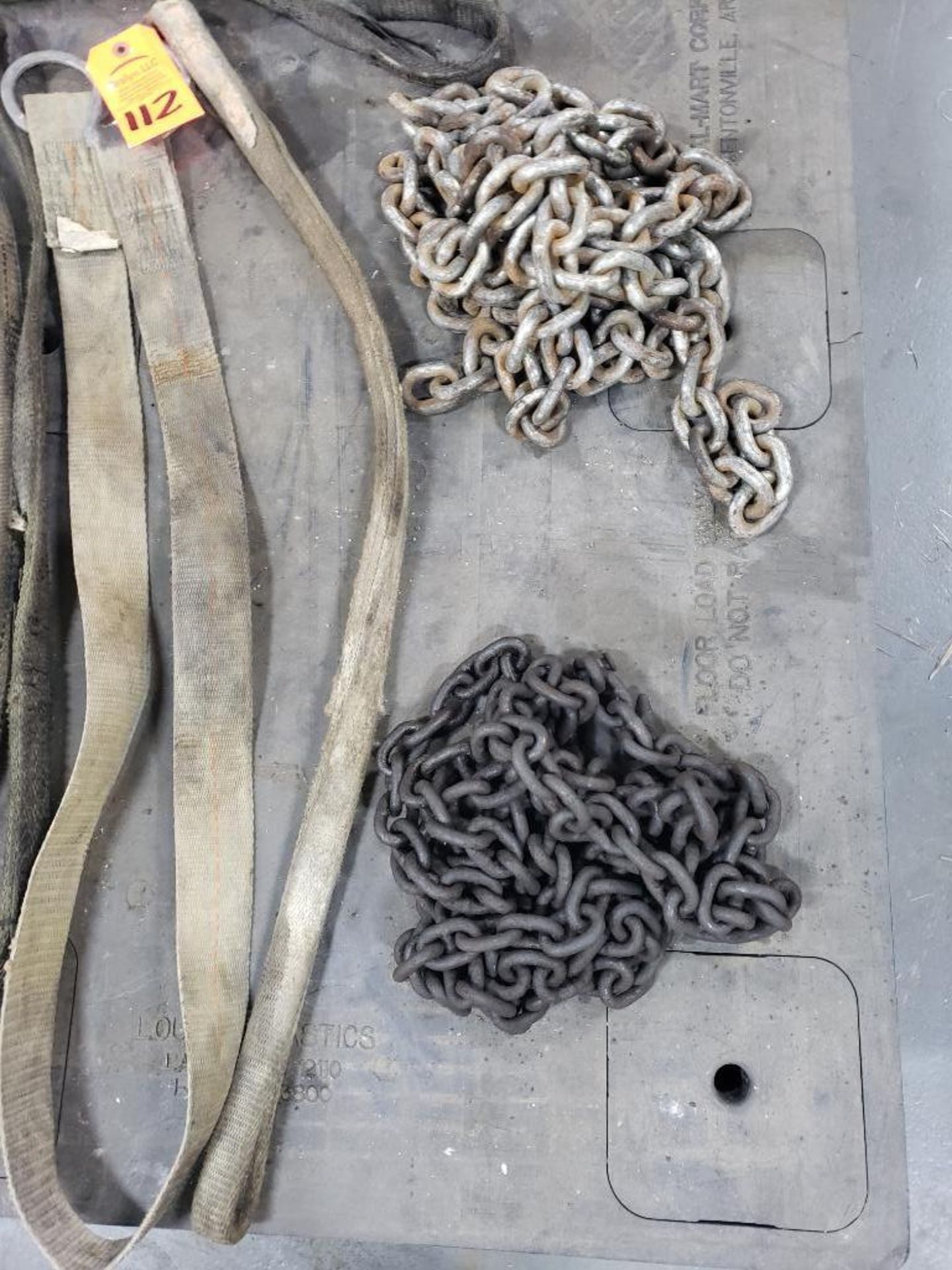 Pallet of assorted rigging / lifting slings and chains - Image 3 of 5