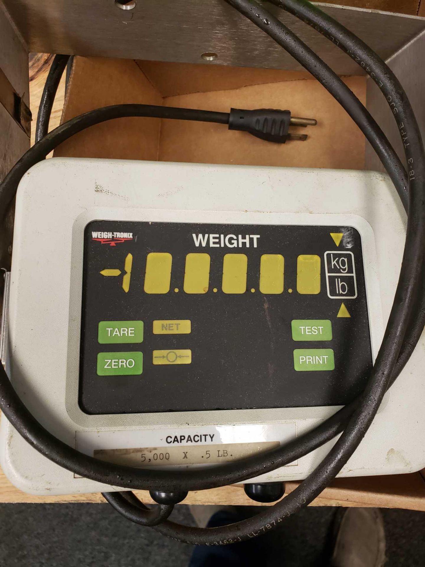 Weigh-Tronix model WI-160 scale display 5000lb max - Image 2 of 3