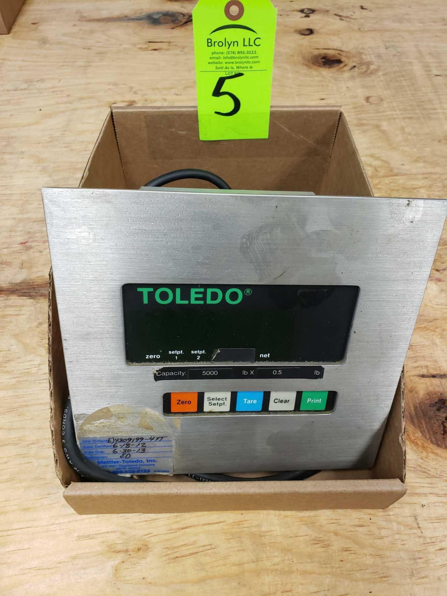 Toledo scale display model 8510