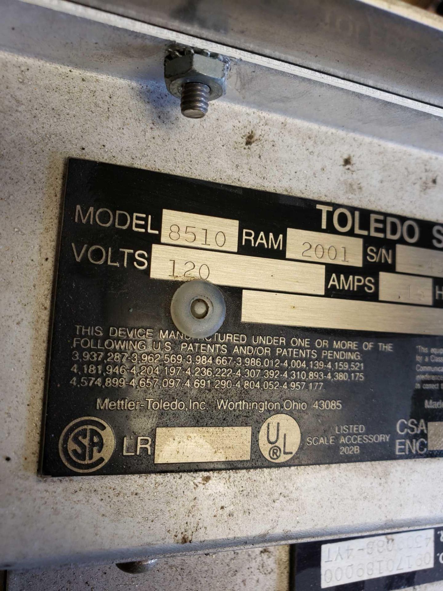 Toledo scale display model 8510 - Image 2 of 2