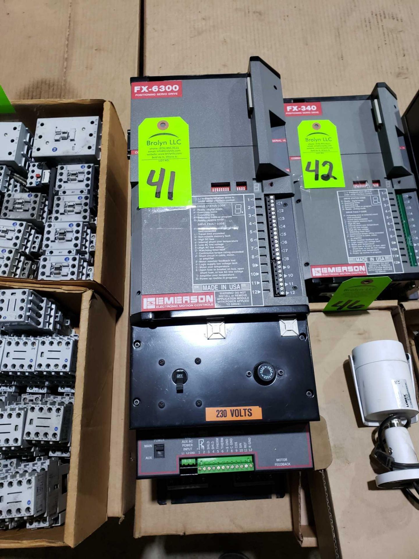 Emerson FX6300 positioning servo drive.