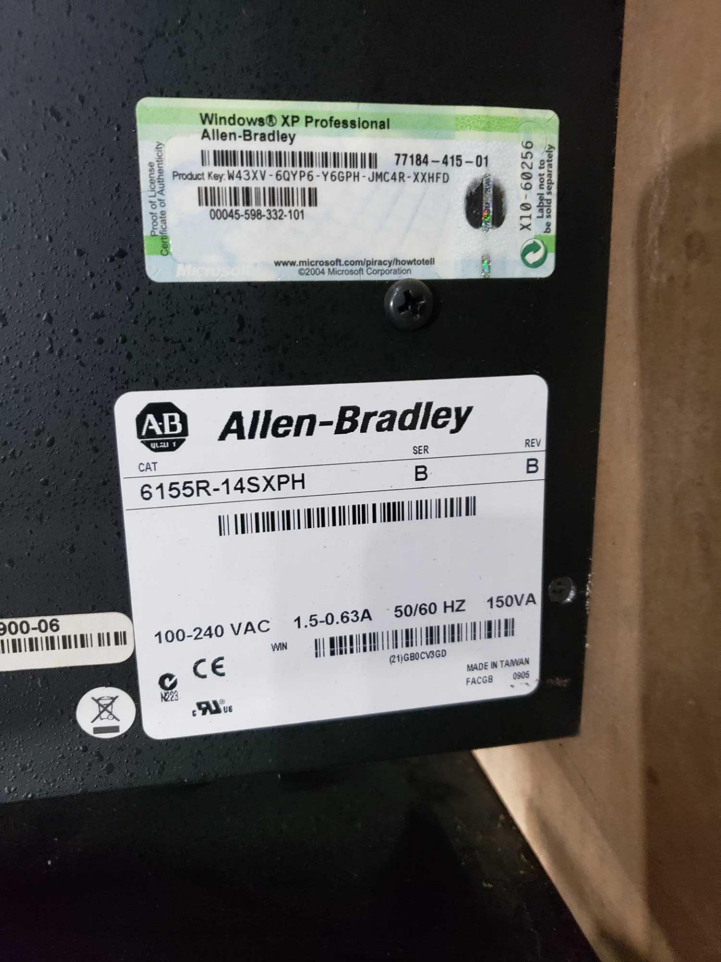 Allen Bradley Versaview 1400R industrial computer. Catalog 6155R-14SXPH. - Image 2 of 2