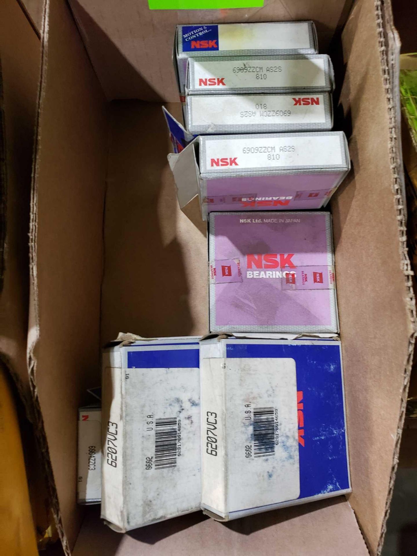 Qty 8- NSK bearings, assorted part numbers. New in boxes as pictured. - Image 2 of 2