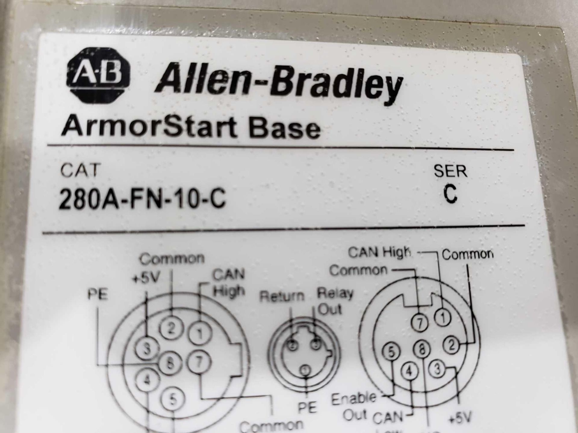 Allen Bradley Armorstart Catalog 280A-F12Z-10A-CR with base Catalog 280A-FN-10C. - Image 3 of 3