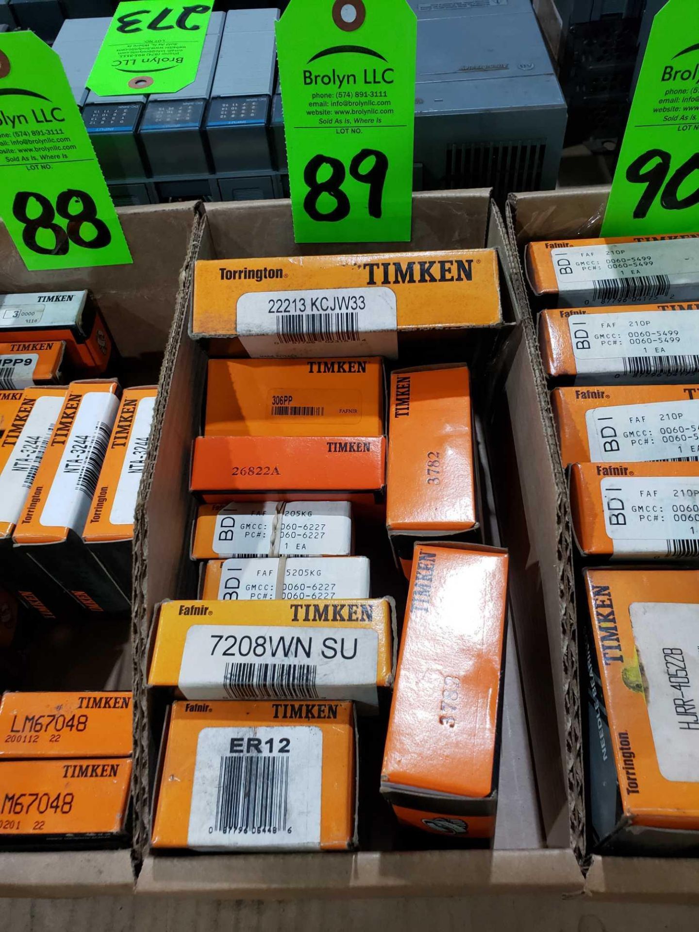 Qty 9 - Timken bearings, assorted part numbers. New in boxes as pictured.