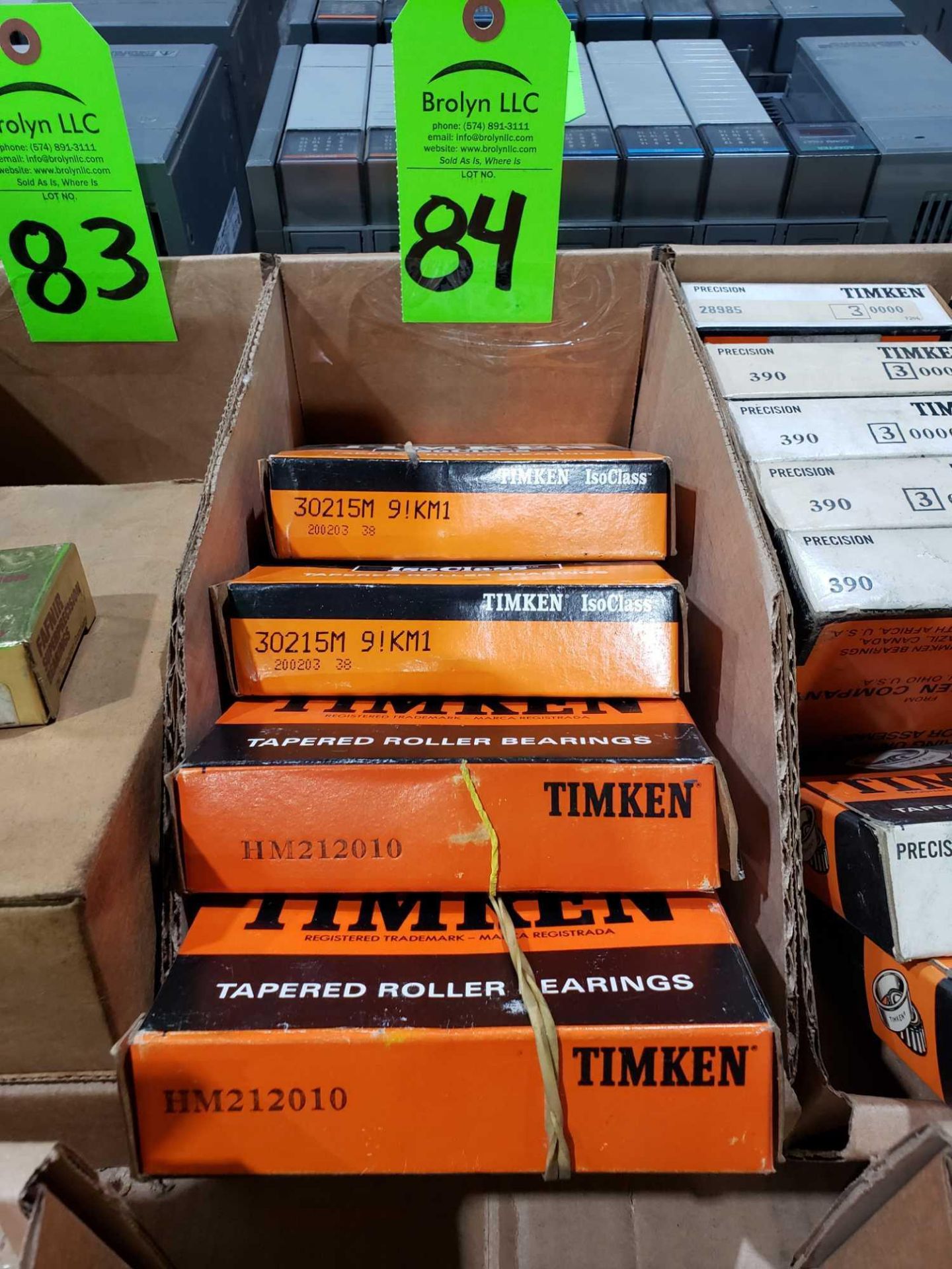 Qty 4 - Timken bearings, assorted part numbers. New in boxes as pictured.