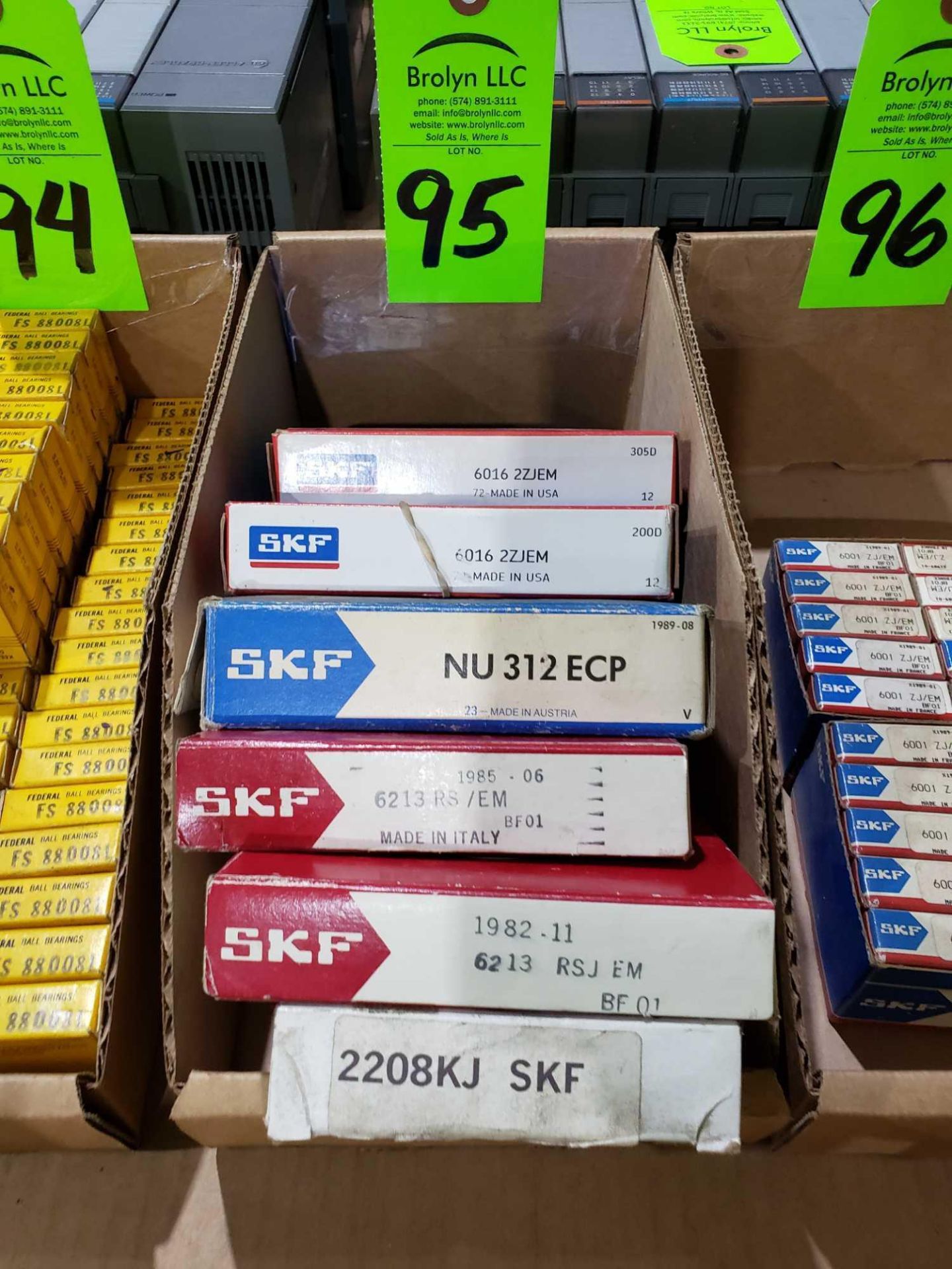 Qty 6 - SKF, assorted part numbers. New in boxes as pictured.