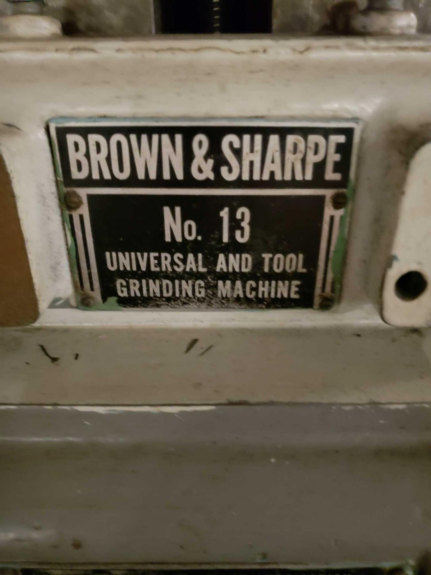 Brown & Sharpe No 13 universal and tool grinding machine. - Image 2 of 8