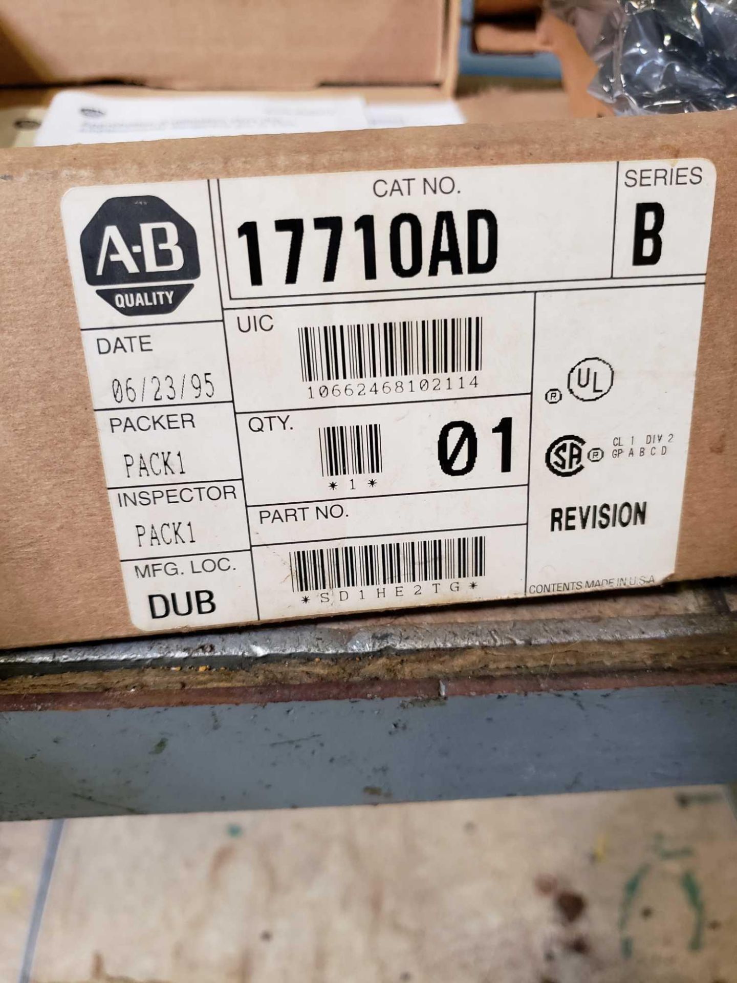 Allen Bradley catalog number 17710AD series B. New in box. - Image 2 of 7