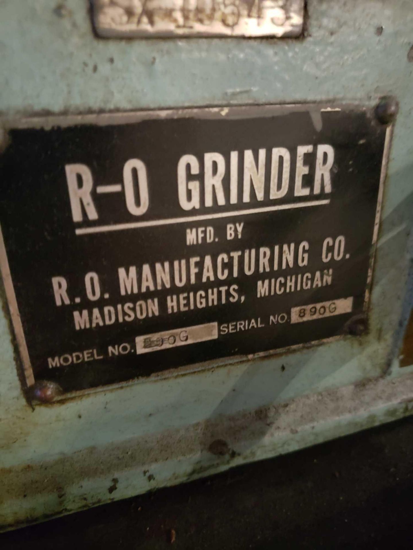 R-O Grinder model 890 relief grinder. - Image 2 of 5