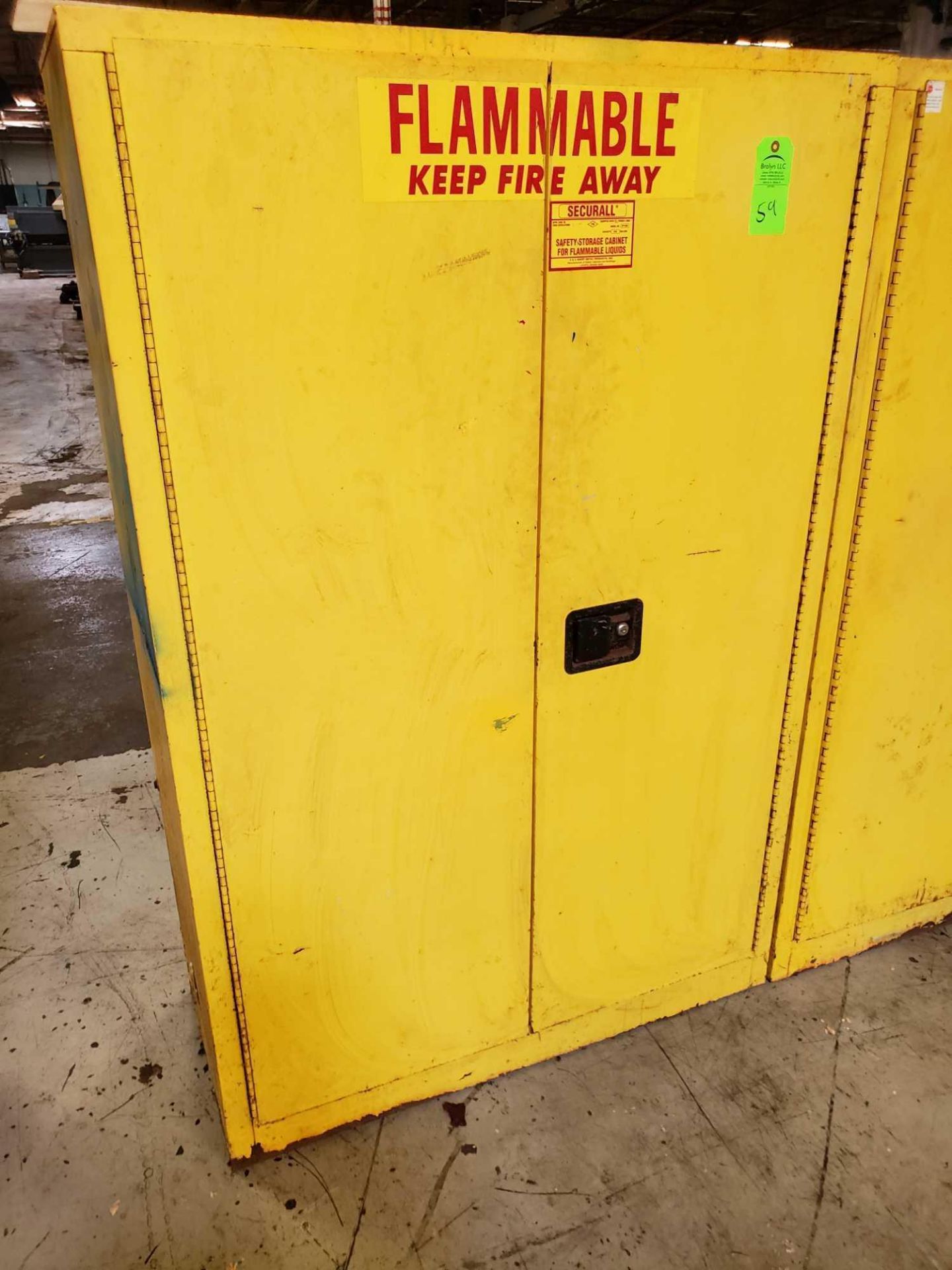 Flammable cabinet 18" Deep 43" Wide 65 1/4" Tall