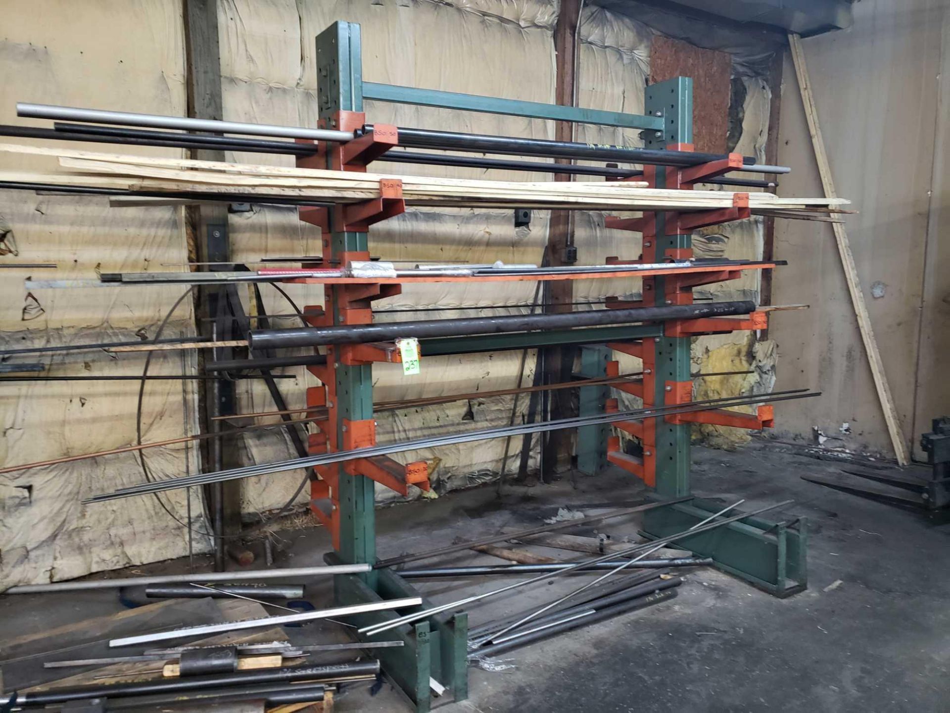 2 sided cantilever stock rack.