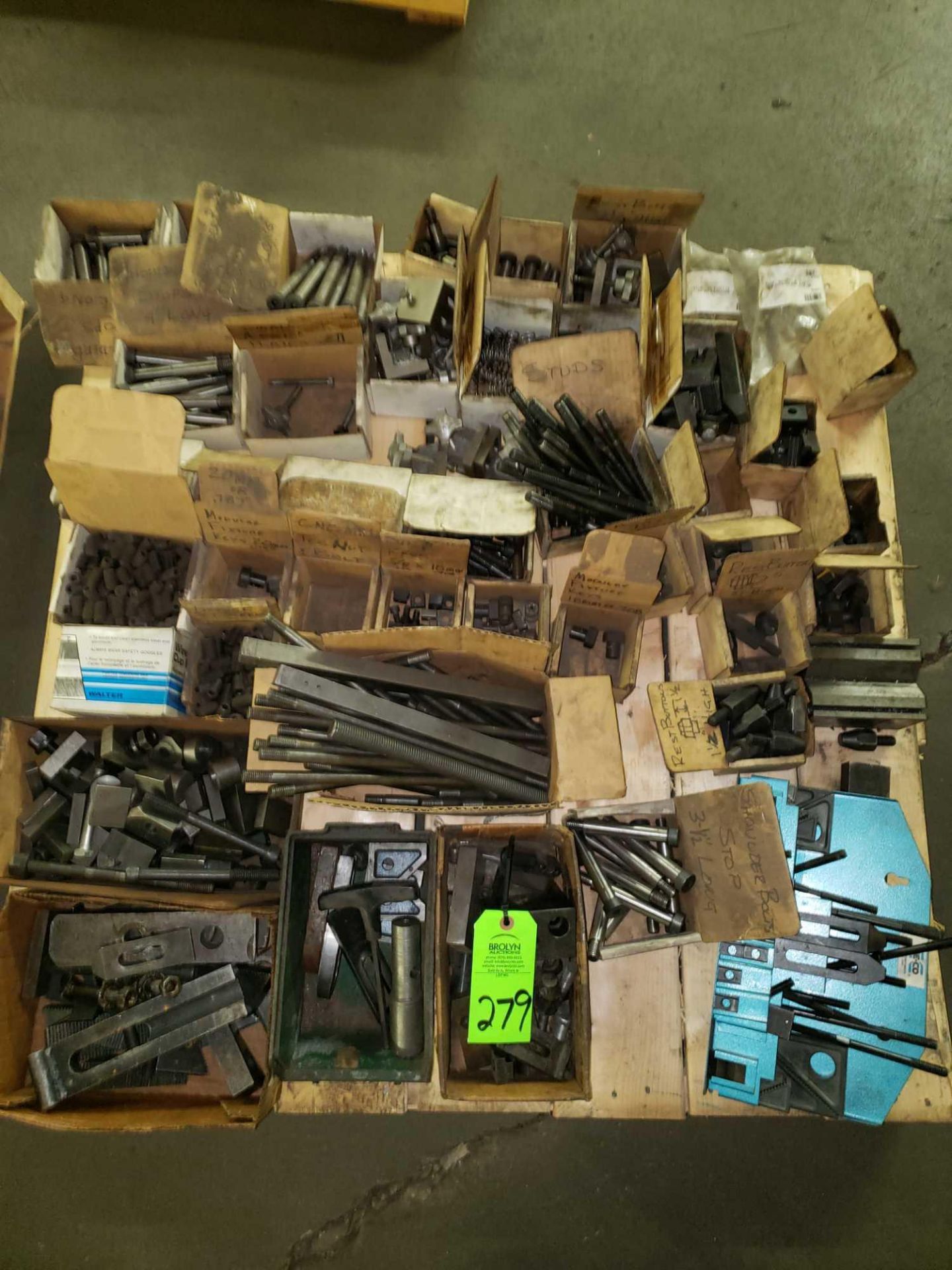 Large Qty of set up block, bolts and more.