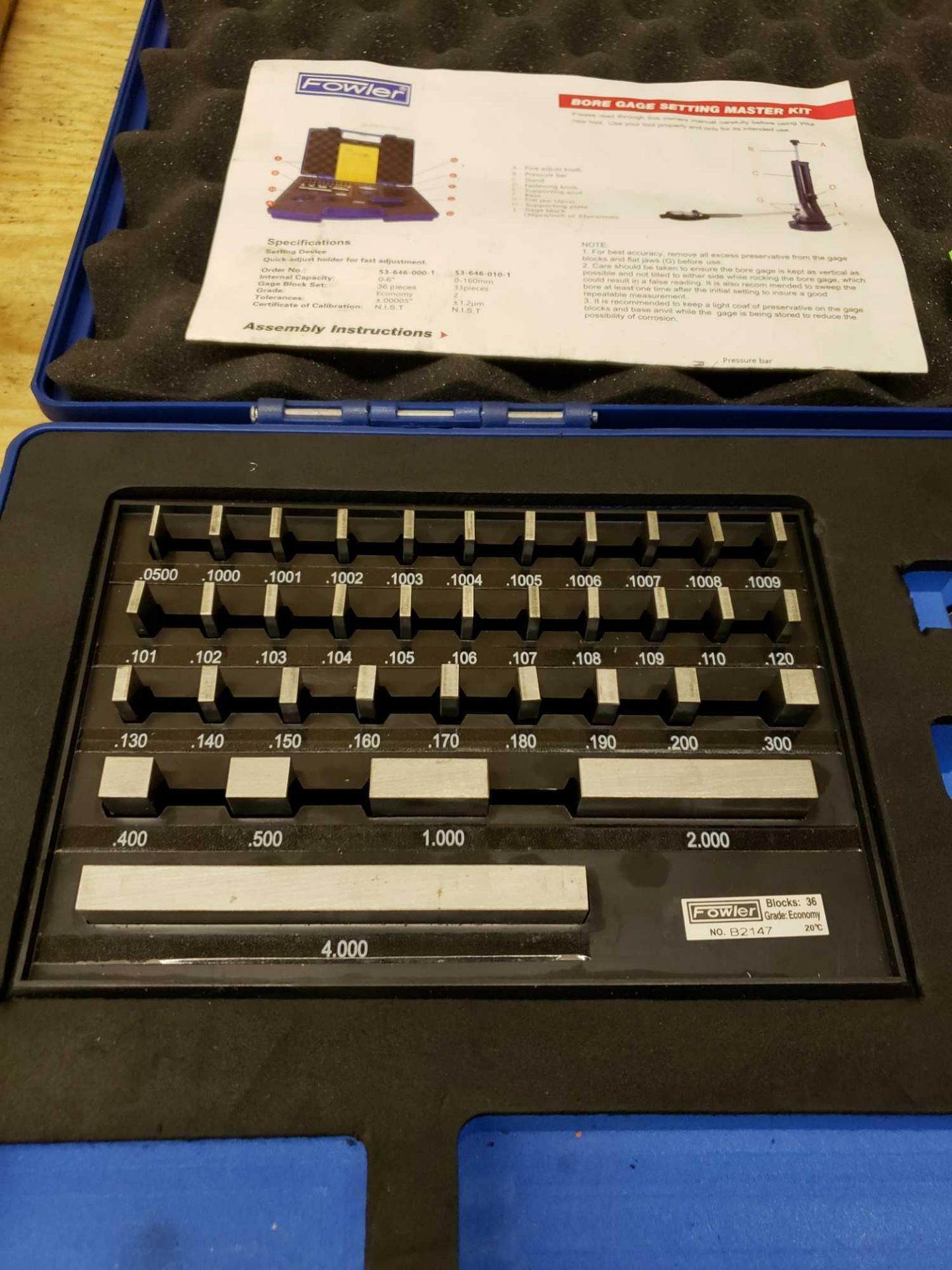 Fowler bore gauge setting master kit. - Image 4 of 4