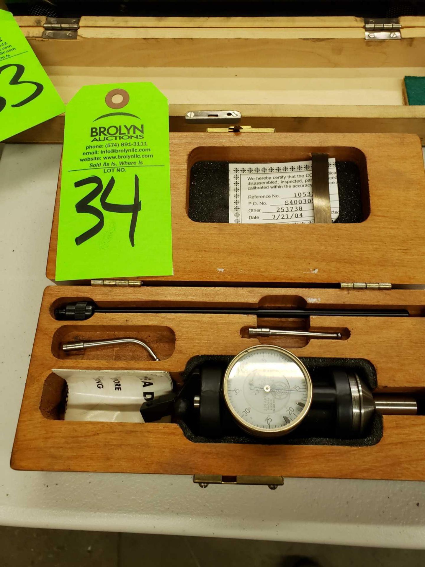 Blake Co-Ax indicator with case and accessories.