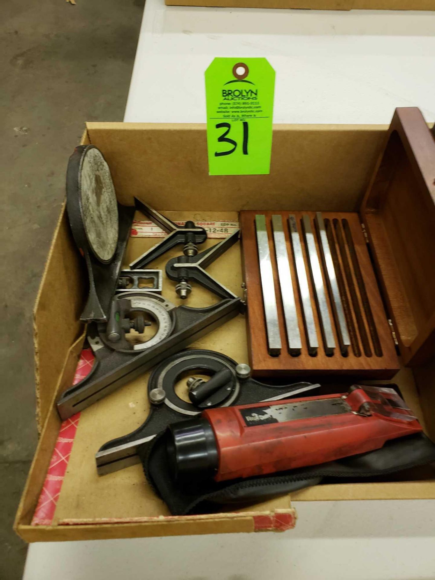 Lot of assorted inspection equipment.