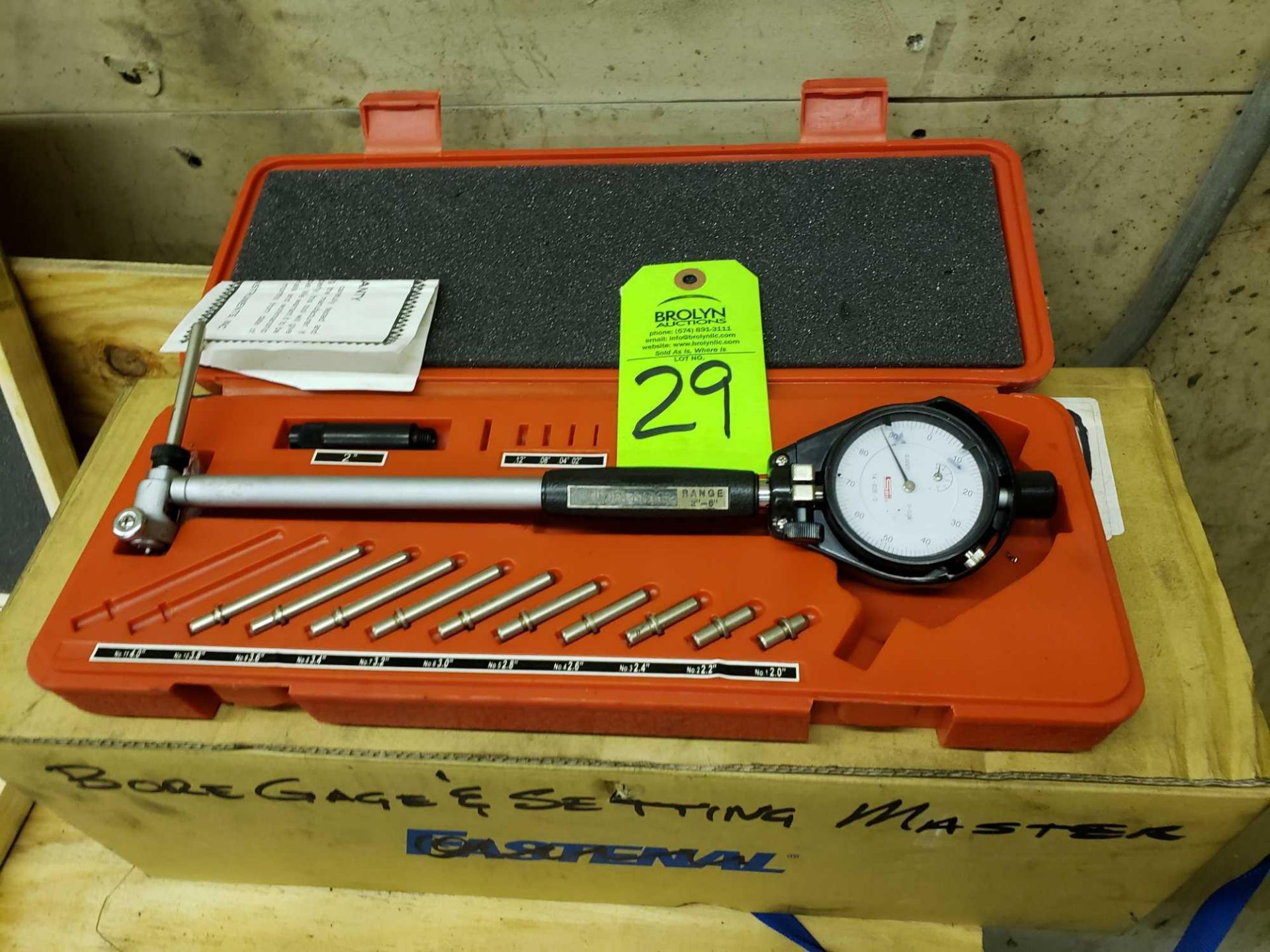 SPI bore gauge with case.