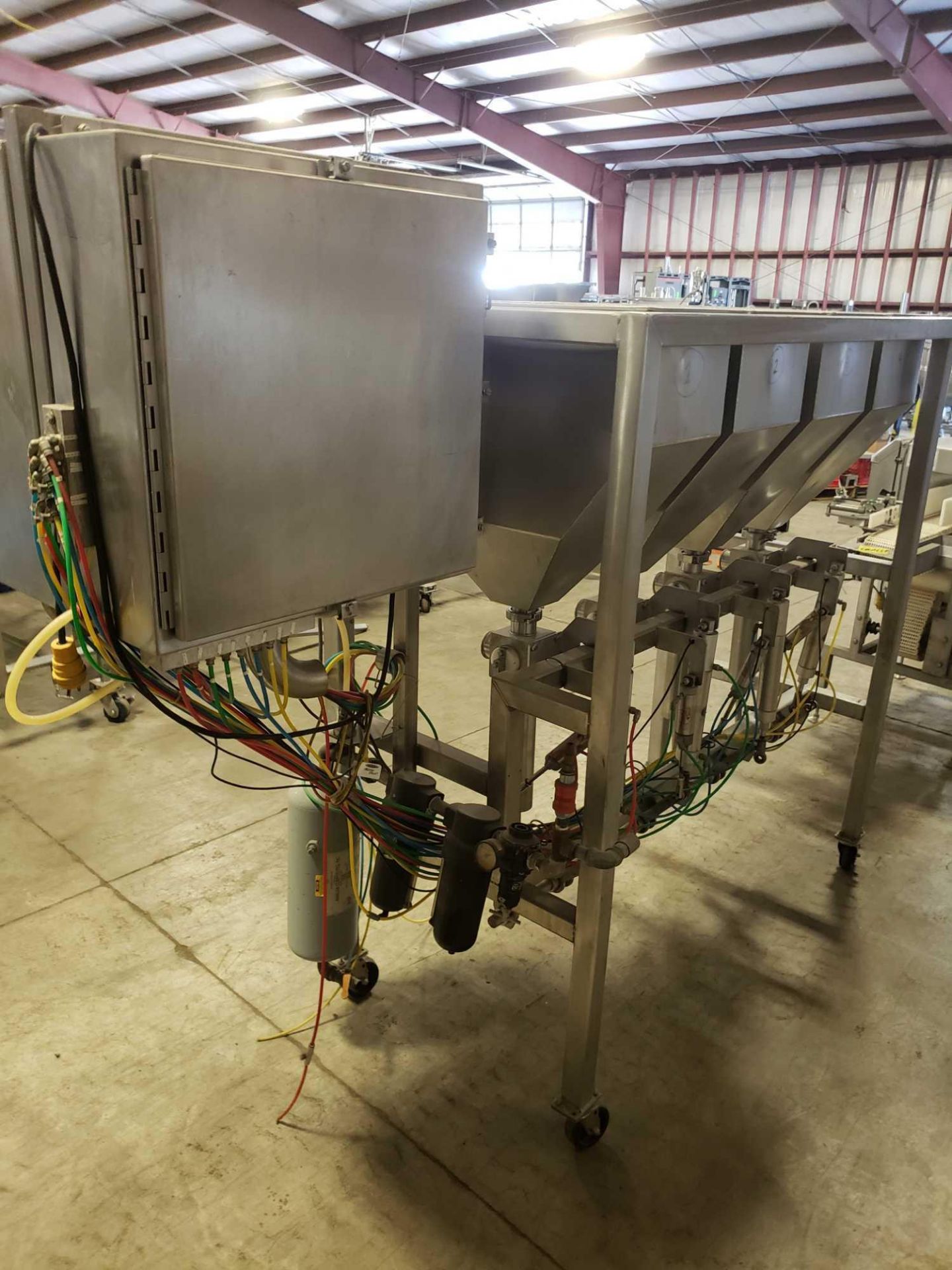 4 hopper stainless filler machine with Allen Bradley PLC. - Image 4 of 13