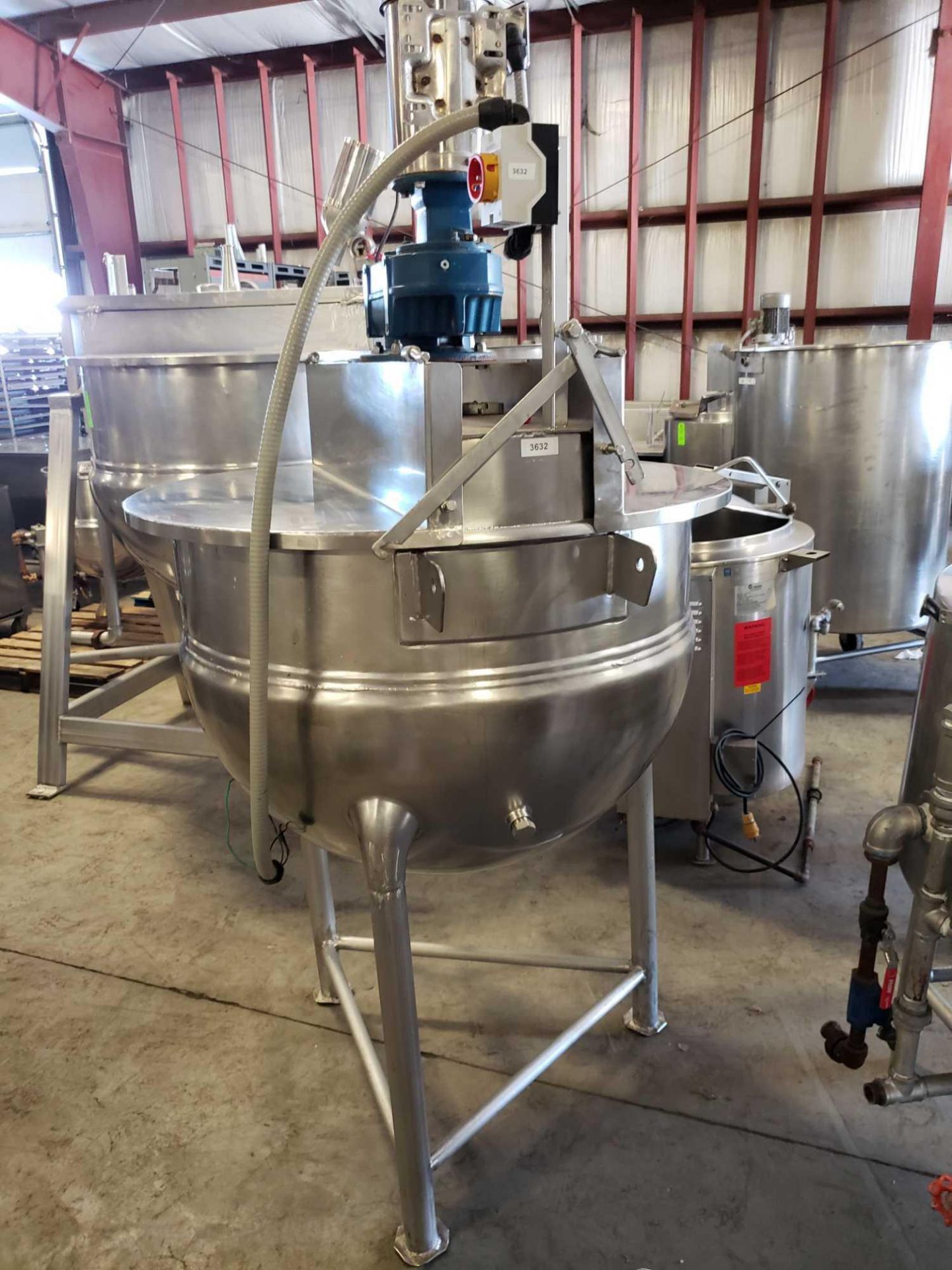 Hamilton stainless 100 gallon mixing kettle. - Image 3 of 12