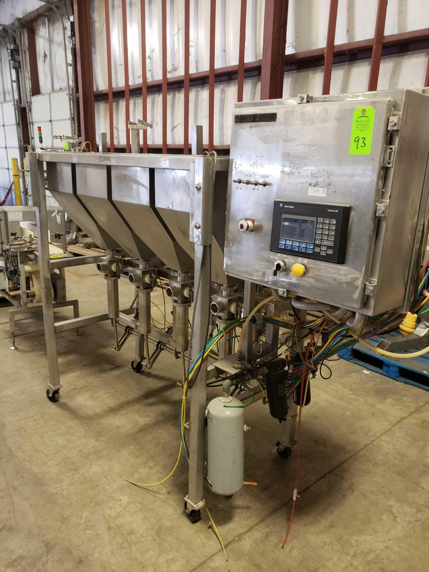 4 hopper stainless filler machine with Allen Bradley PLC. - Image 5 of 13