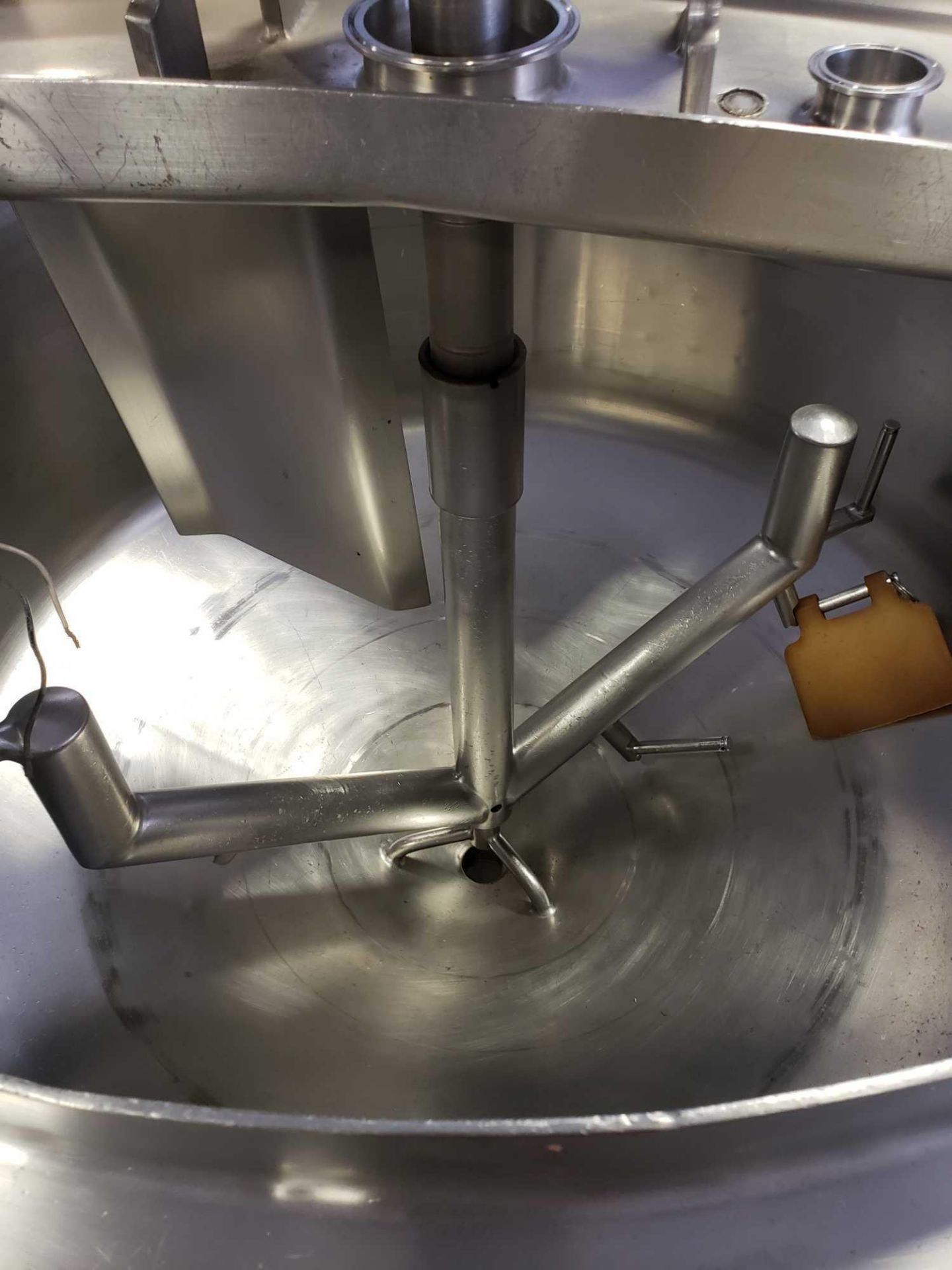 120 gallon Stainless steel jacketed mixer kettle, 48" diameter, 33" interior depth, 2010 model year. - Image 12 of 13