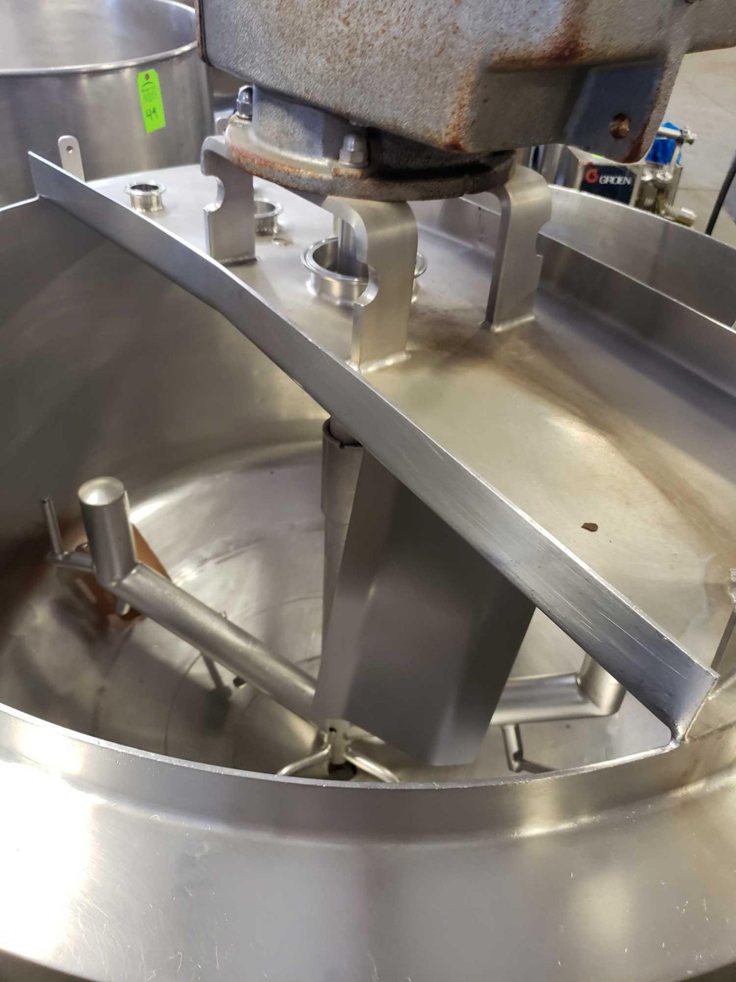 120 gallon Stainless steel jacketed mixer kettle, 48" diameter, 33" interior depth, 2010 model year. - Image 13 of 13