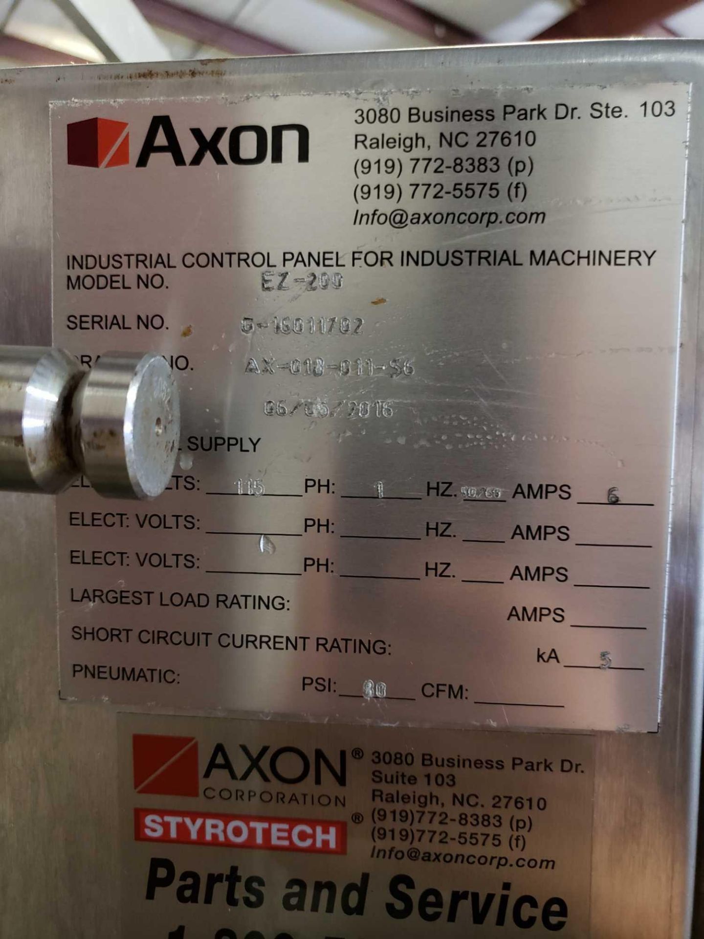 Axon model EZ-200, EZ-Seal heat shrink neck bander sleever. Mfg 06/16. - Image 5 of 7