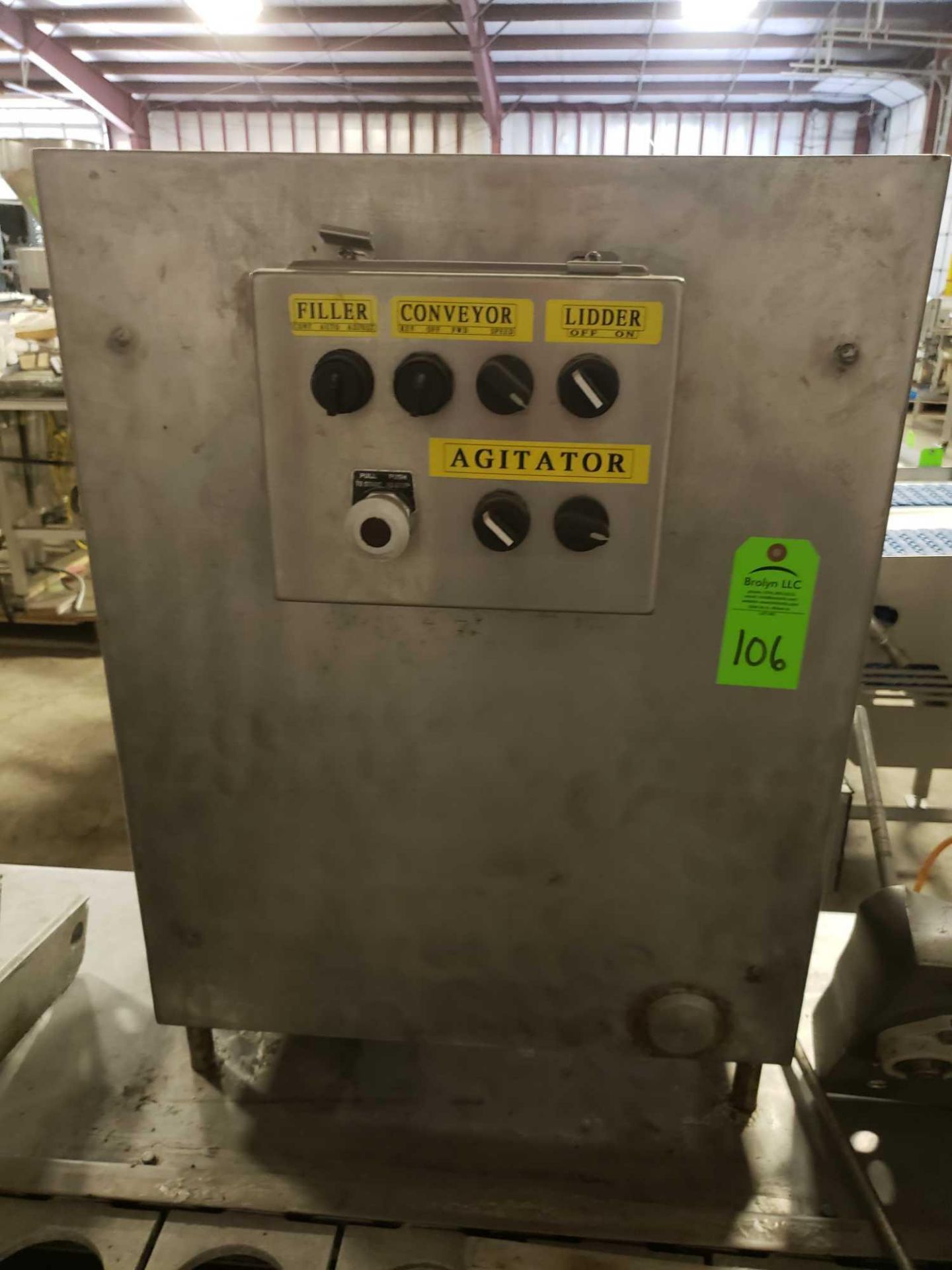 Stainless cup sealing machine. No brand markings. Allen Bradley electrical controls. - Image 2 of 9