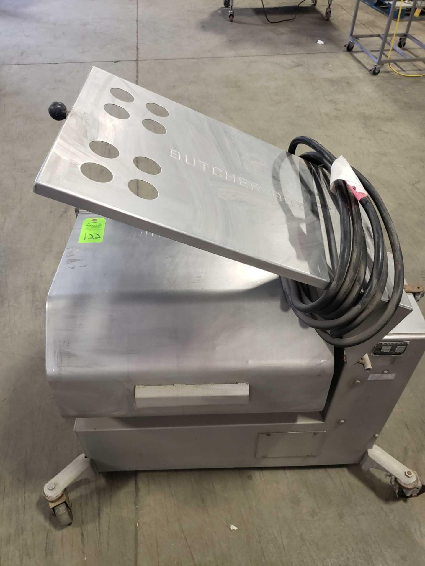 Butch Boy Model 150F meat mixer. 1hp, 3 phase, 230v.