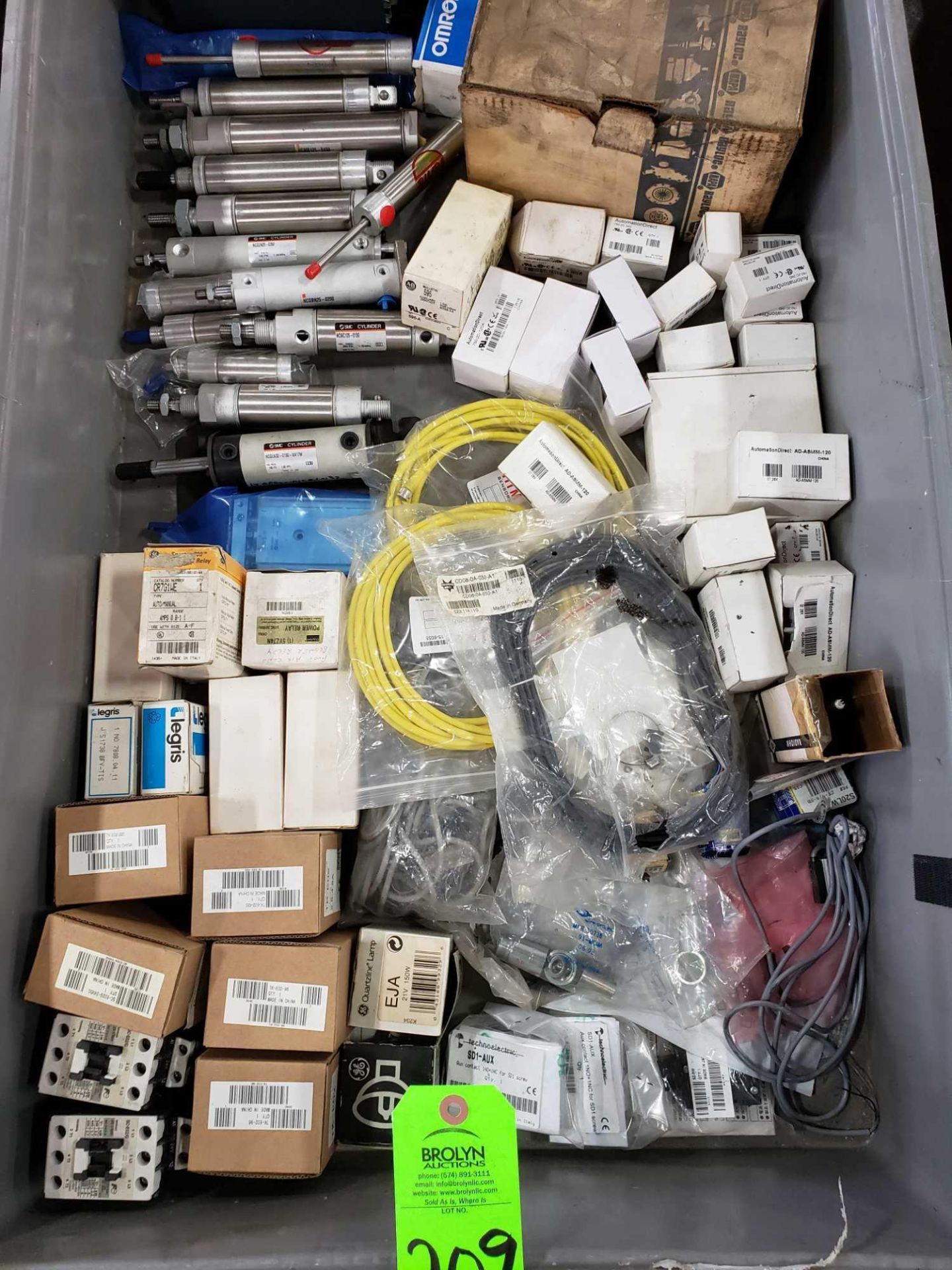 Plastic container of assorted electrical, boards, controls, etc. - Image 2 of 3