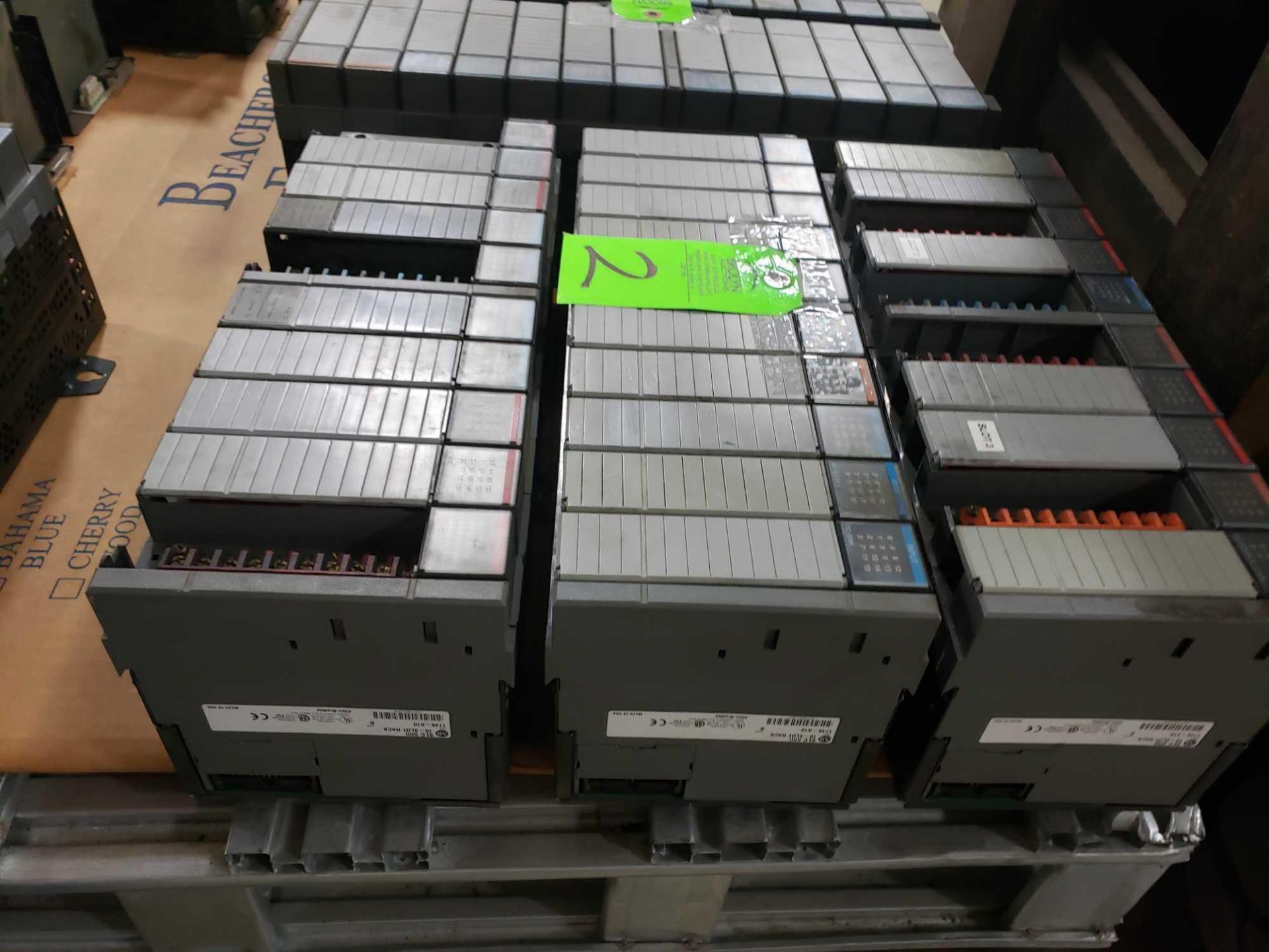 Qty 3 - Allen Bradley SLC500 racks with cards as pictured. - Image 2 of 2