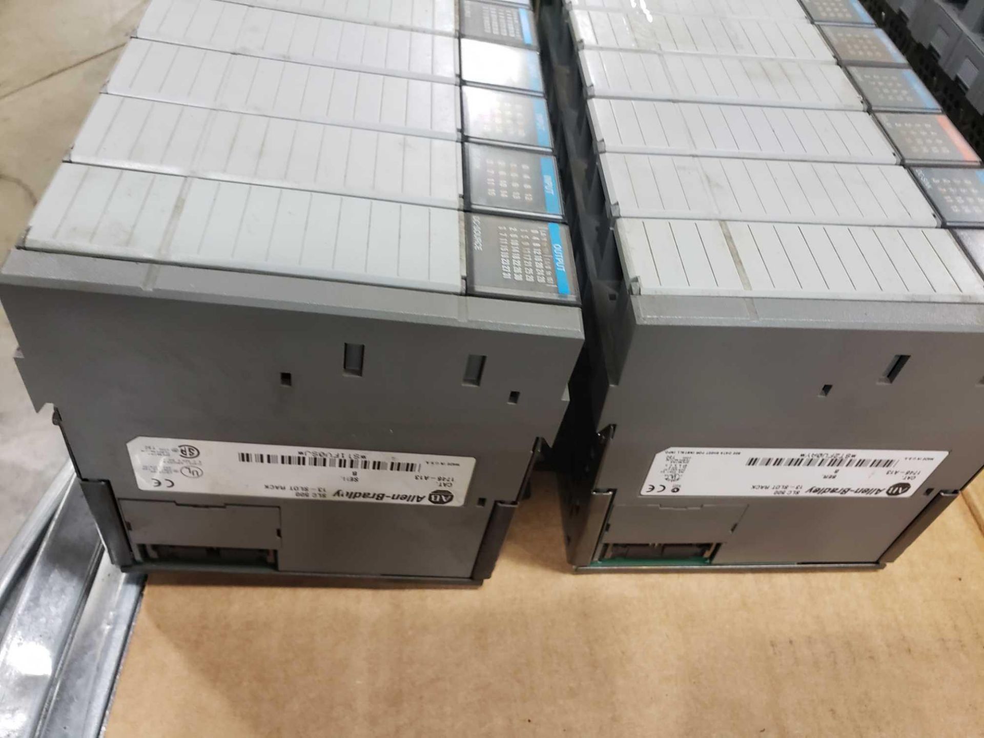 Qty 2 - Allen Bradley SLC500 racks with cards as pictured. - Image 2 of 2