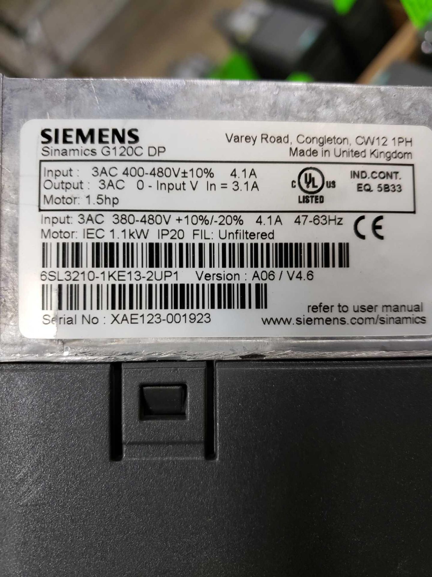 Qty 2 - Siemens Simamics model 6SL3210-1KE13-2UP1. - Image 2 of 2