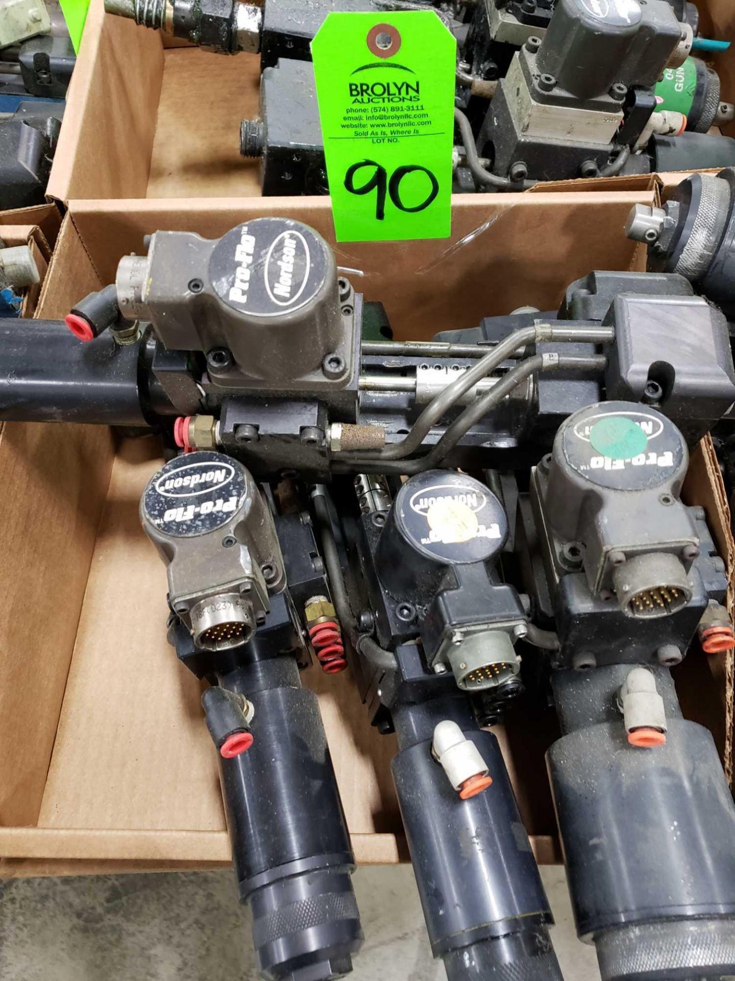 Qty 4 - assorted Nordson Pro-Flo pumps.