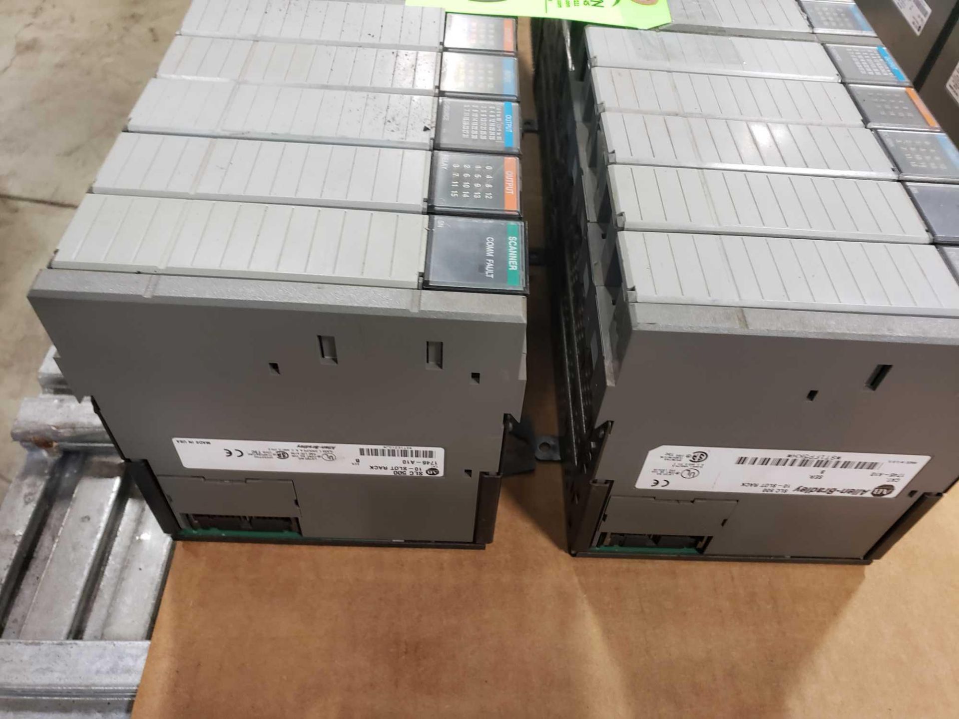 Qty 2 - Allen Bradley SLC500 racks with cards as pictured. - Image 2 of 2