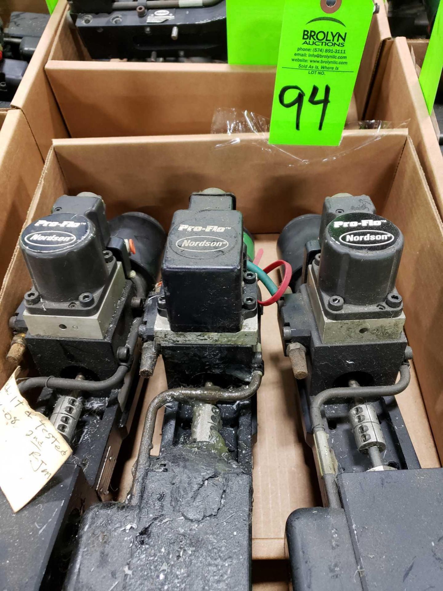 Qty 3 - assorted Nordson Pro-Flo pumps.