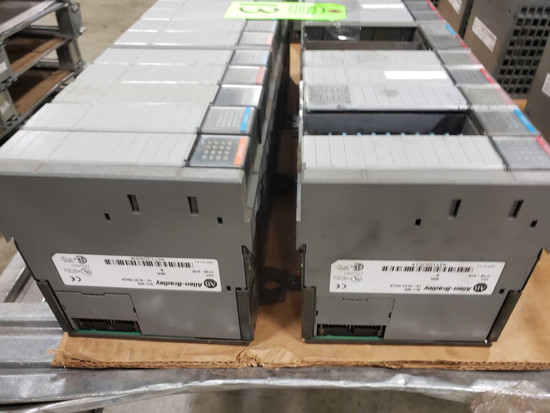 Qty 2 - Allen Bradley SLC500 racks with cards as pictured. - Image 2 of 2