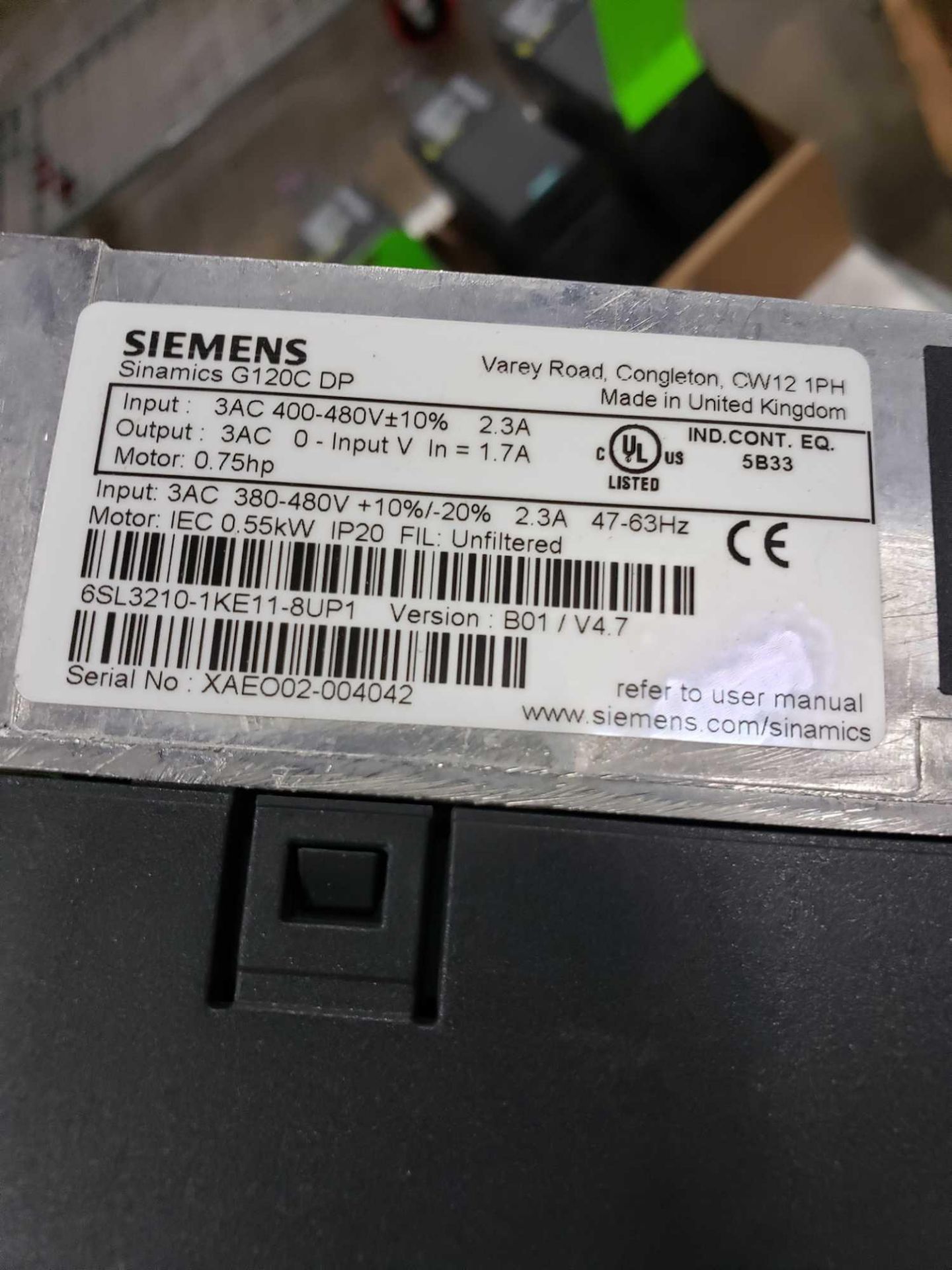 Qty 2 - Siemens Simamics model 6SL3210-1KE11-8UP1. - Image 2 of 2