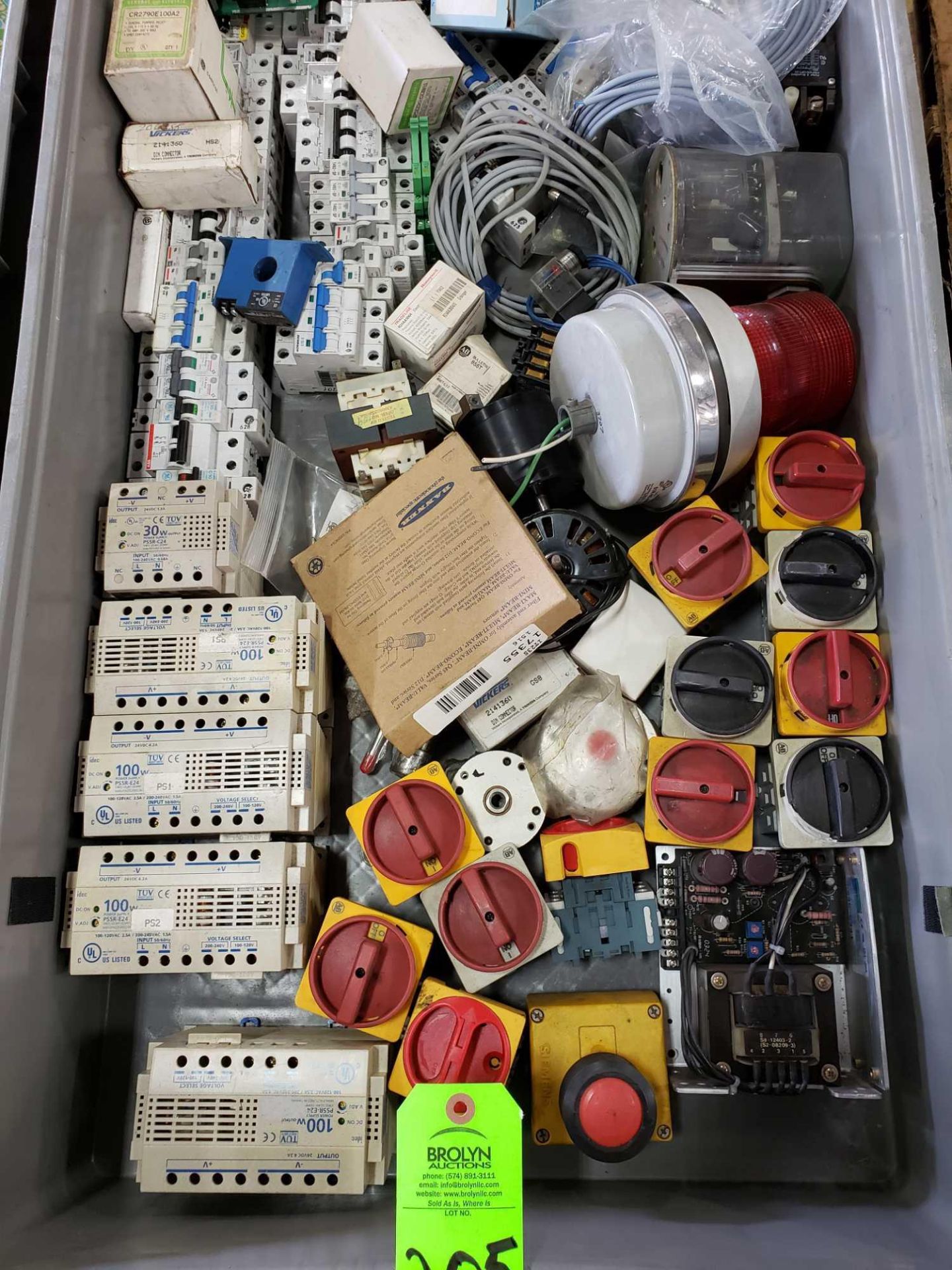 Plastic container of assorted electrical, boards, controls, etc. - Image 2 of 3