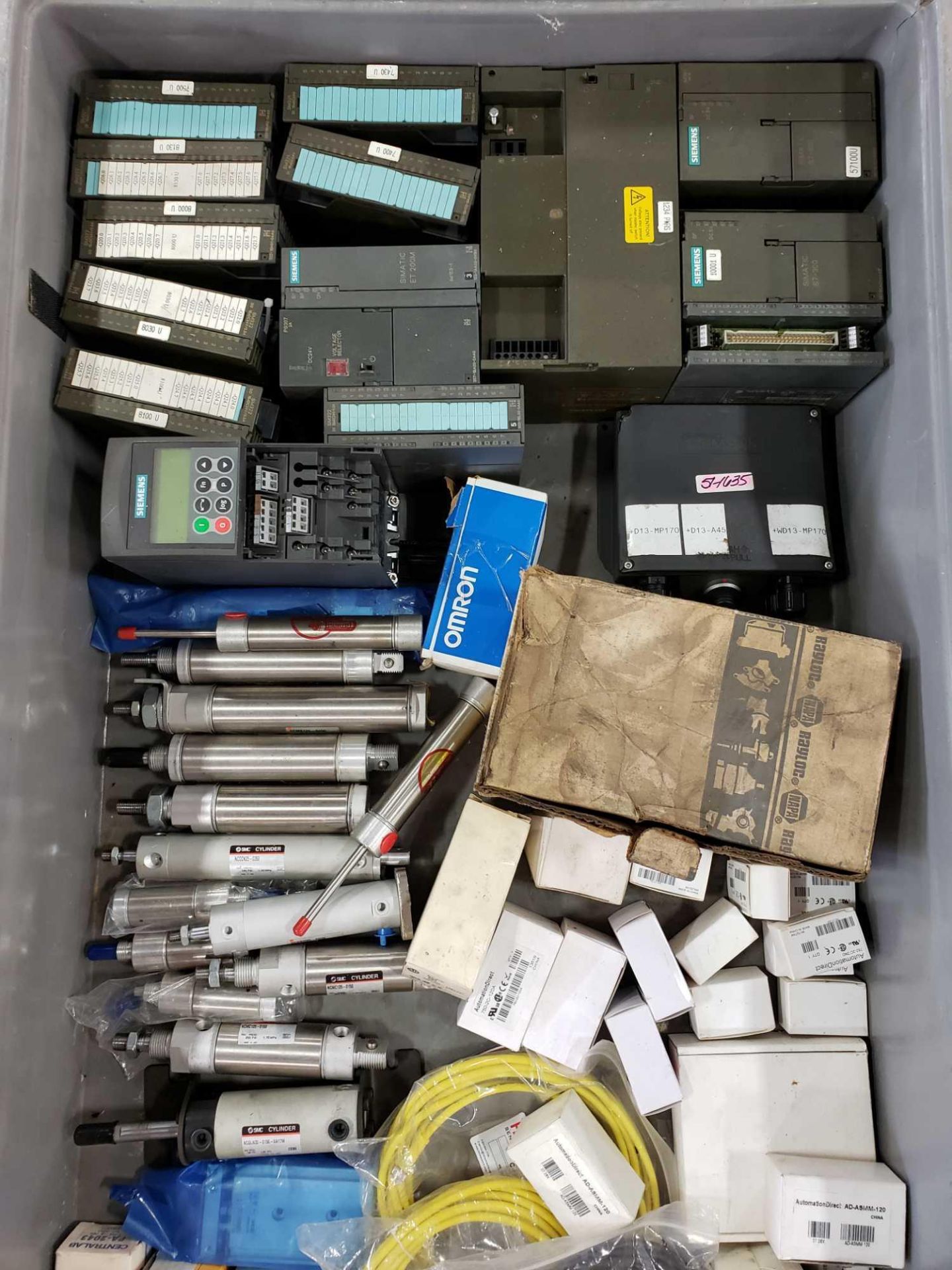 Plastic container of assorted electrical, boards, controls, etc. - Image 3 of 3