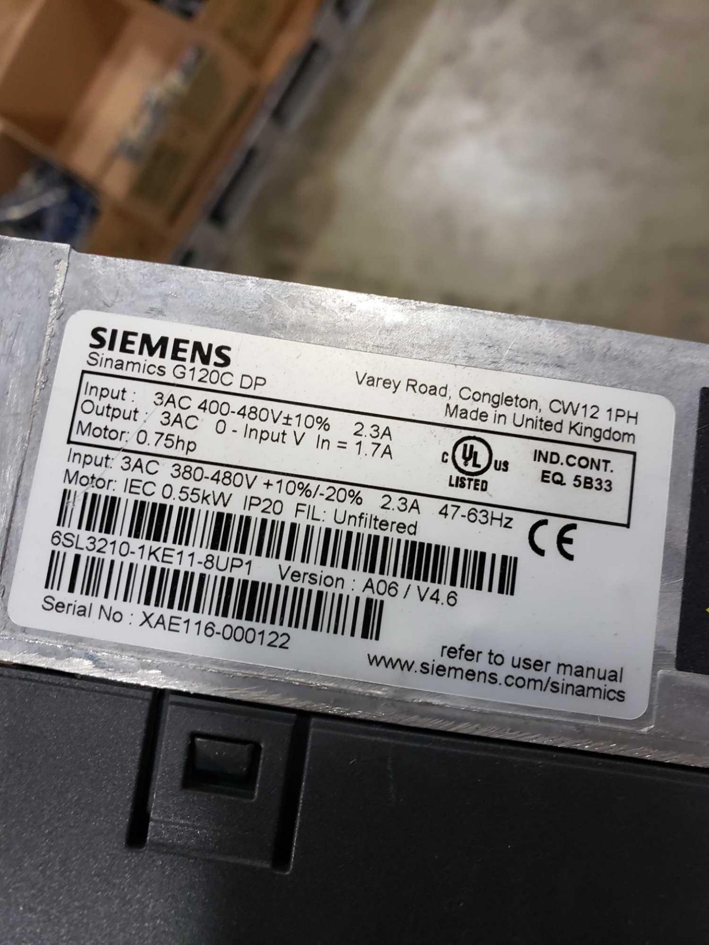 Qty 2 - Siemens Simamics model 6SL3210-1KE11-8UP1. - Image 2 of 2