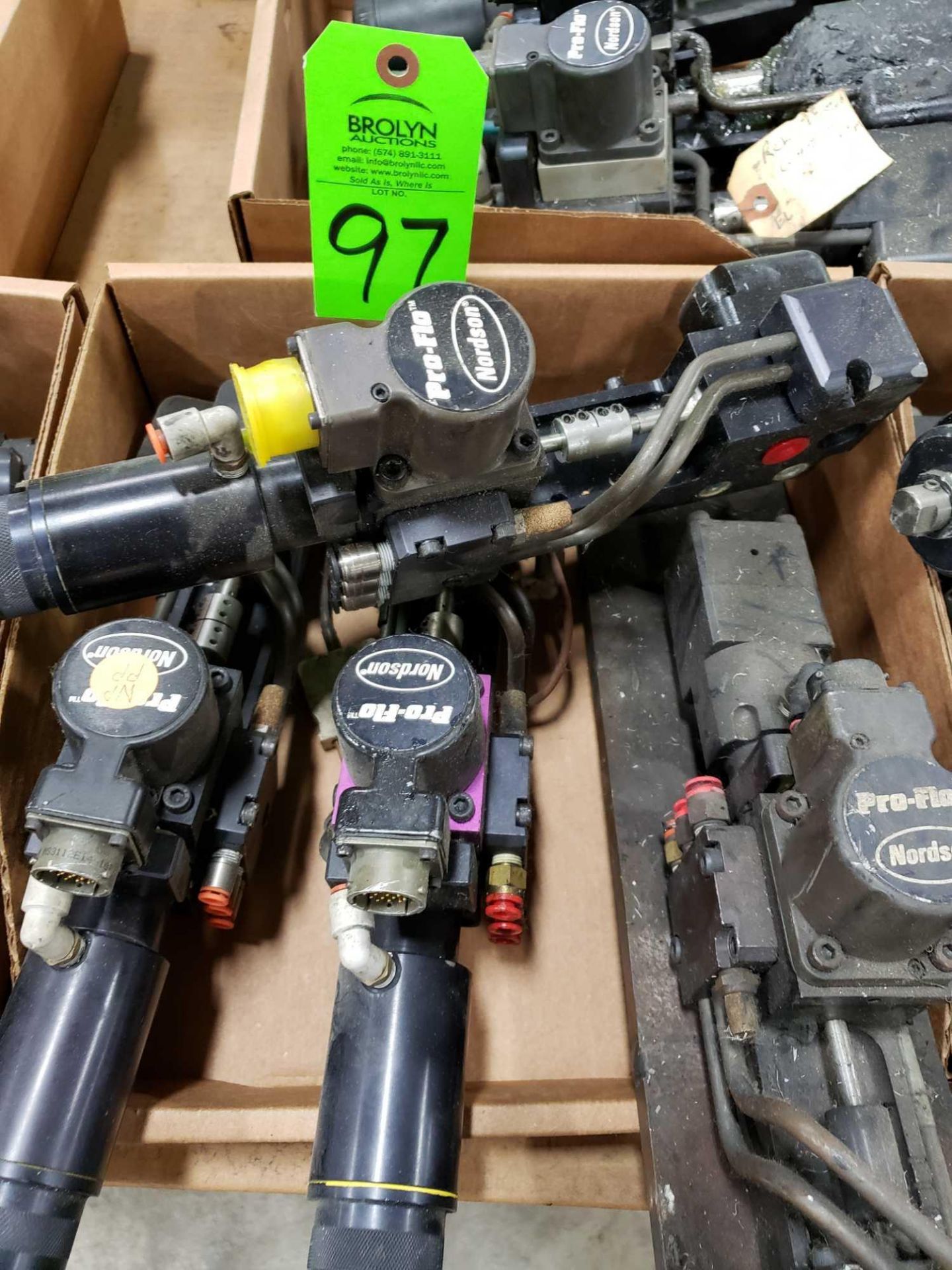 Qty 4 - assorted Nordson Pro-Flo pumps.