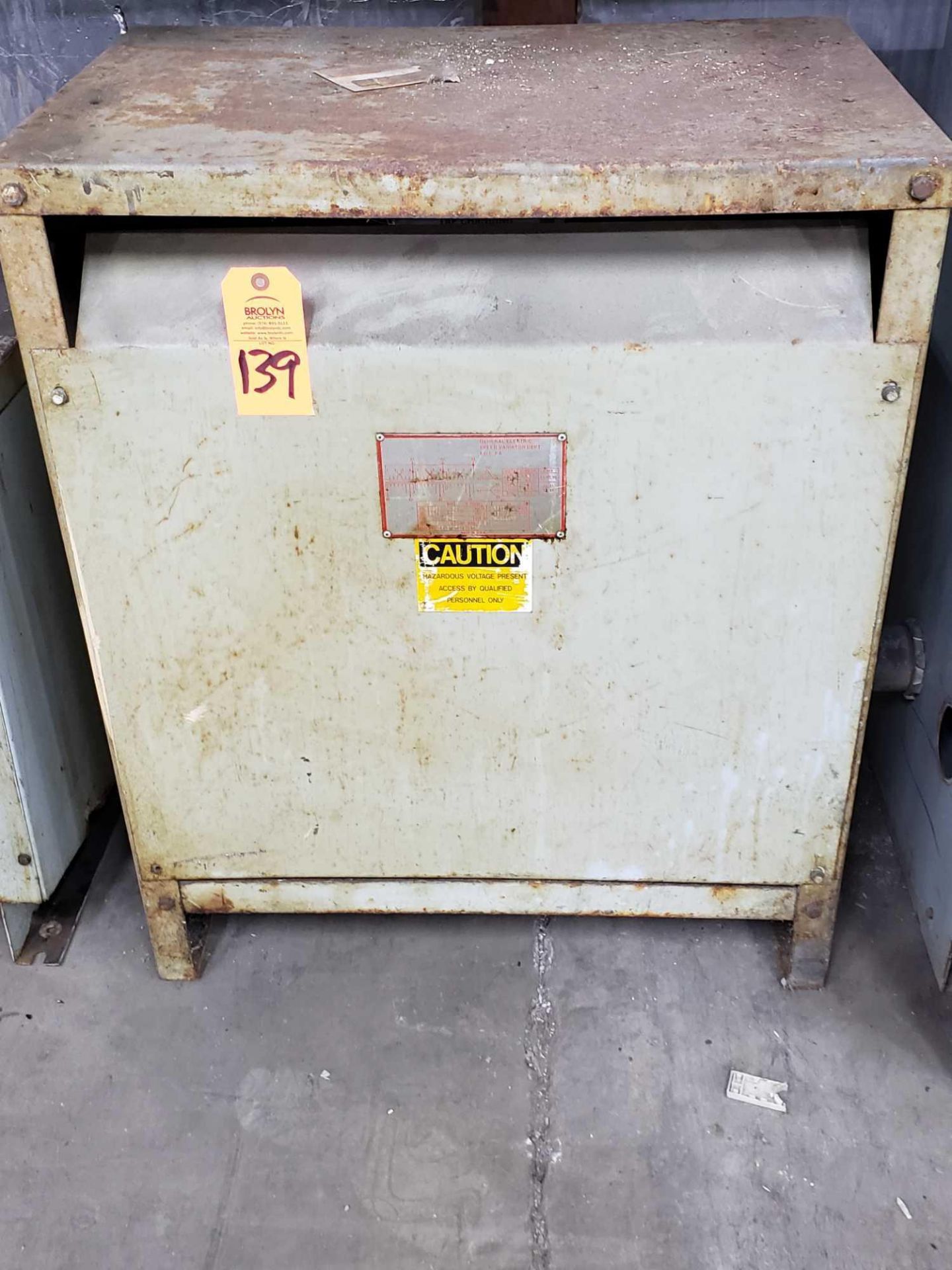 GE 75kva transformer model 36A360700CA009, 460v.