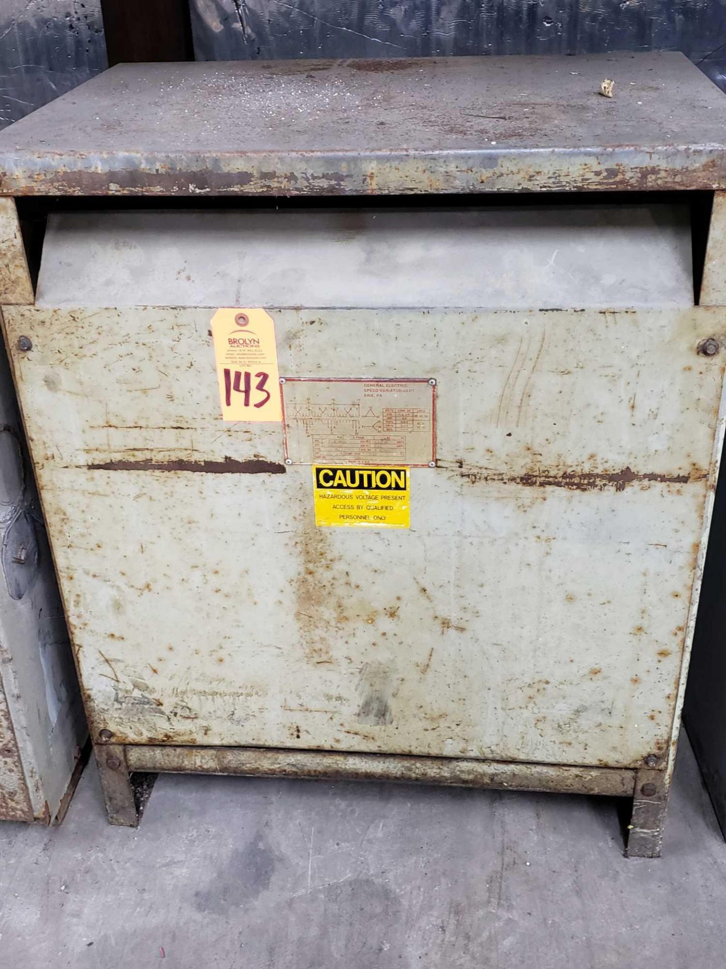 GE 75kva transformer model 36A360700CA009, 460v, 3 phase.