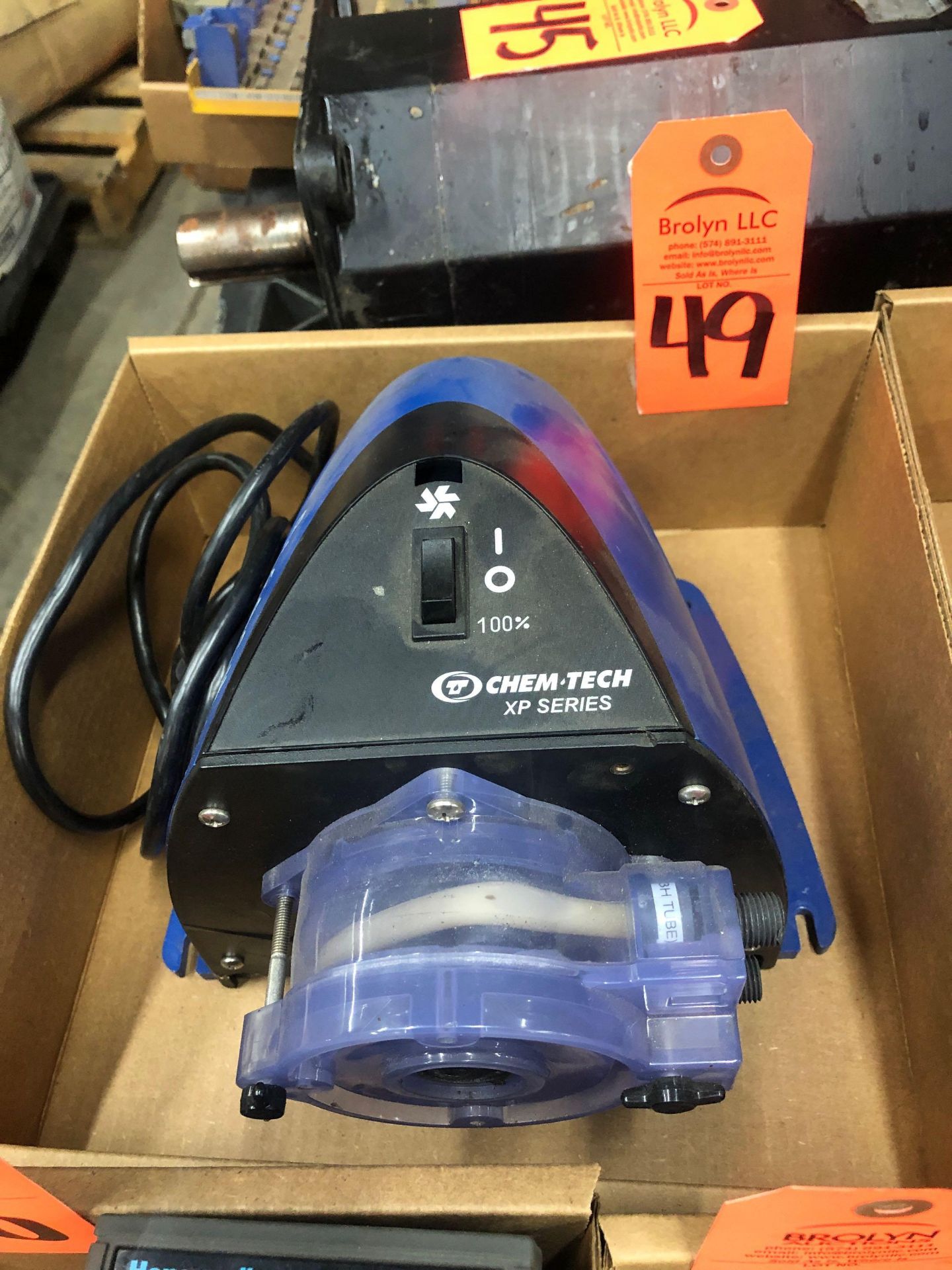 Chem-Tech PulsaFeeder series XP, model XP015LFHXG19, precision dosing pump.