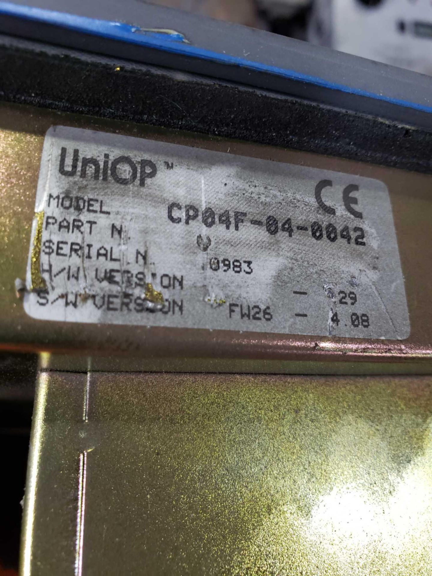 Exor UniOP model CP04F-04-0042. - Image 3 of 3