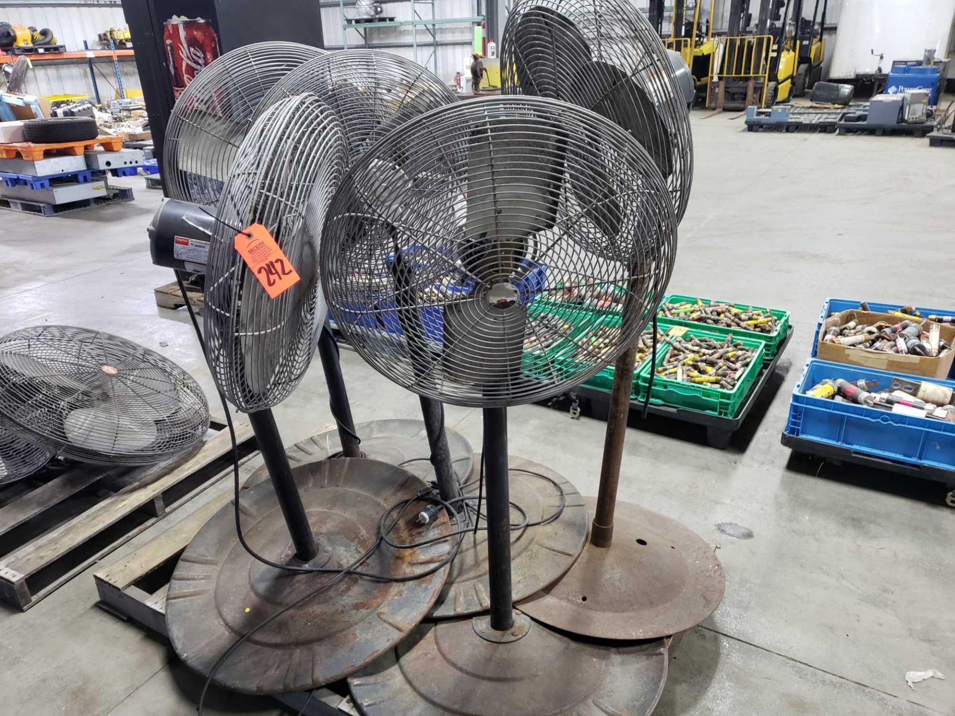 Qty 5 - Assorted shop fans.