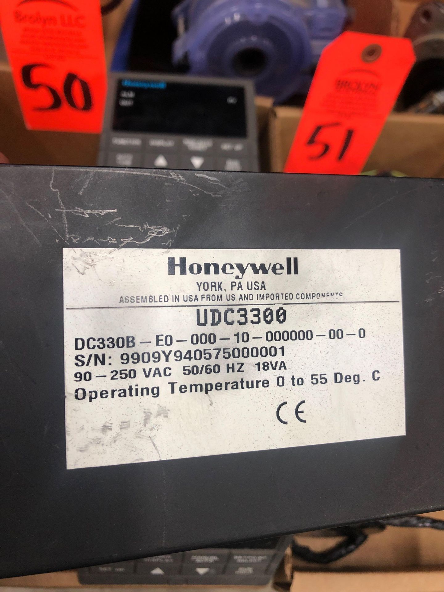 Qty 3 - assorted Honeywell UDC controllers. - Image 3 of 4