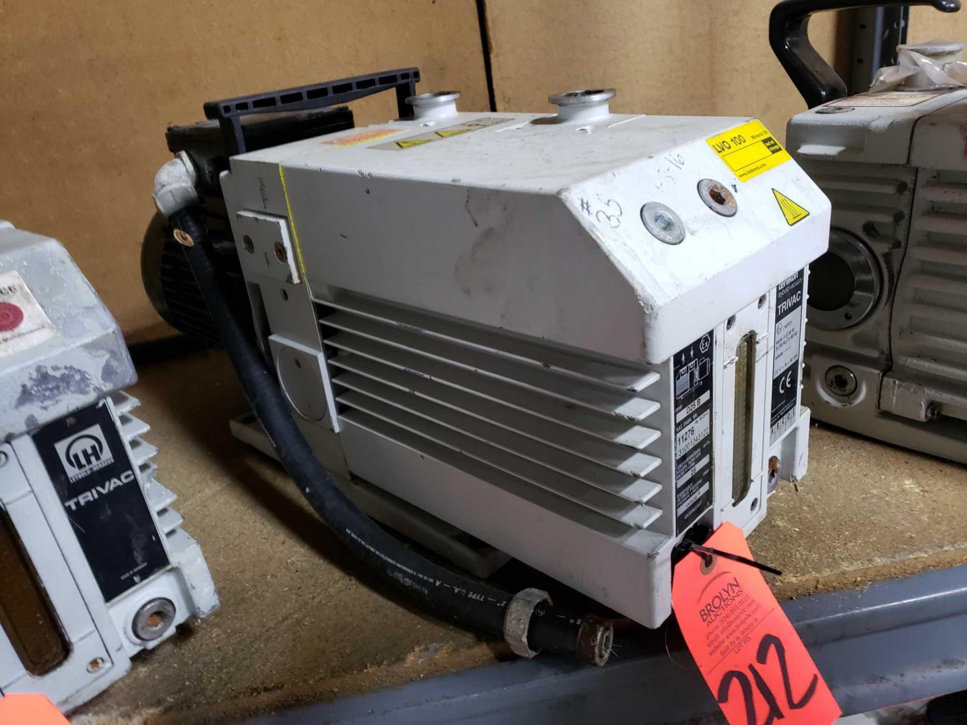 Leybold Trivac Model D25B vacuum pump.